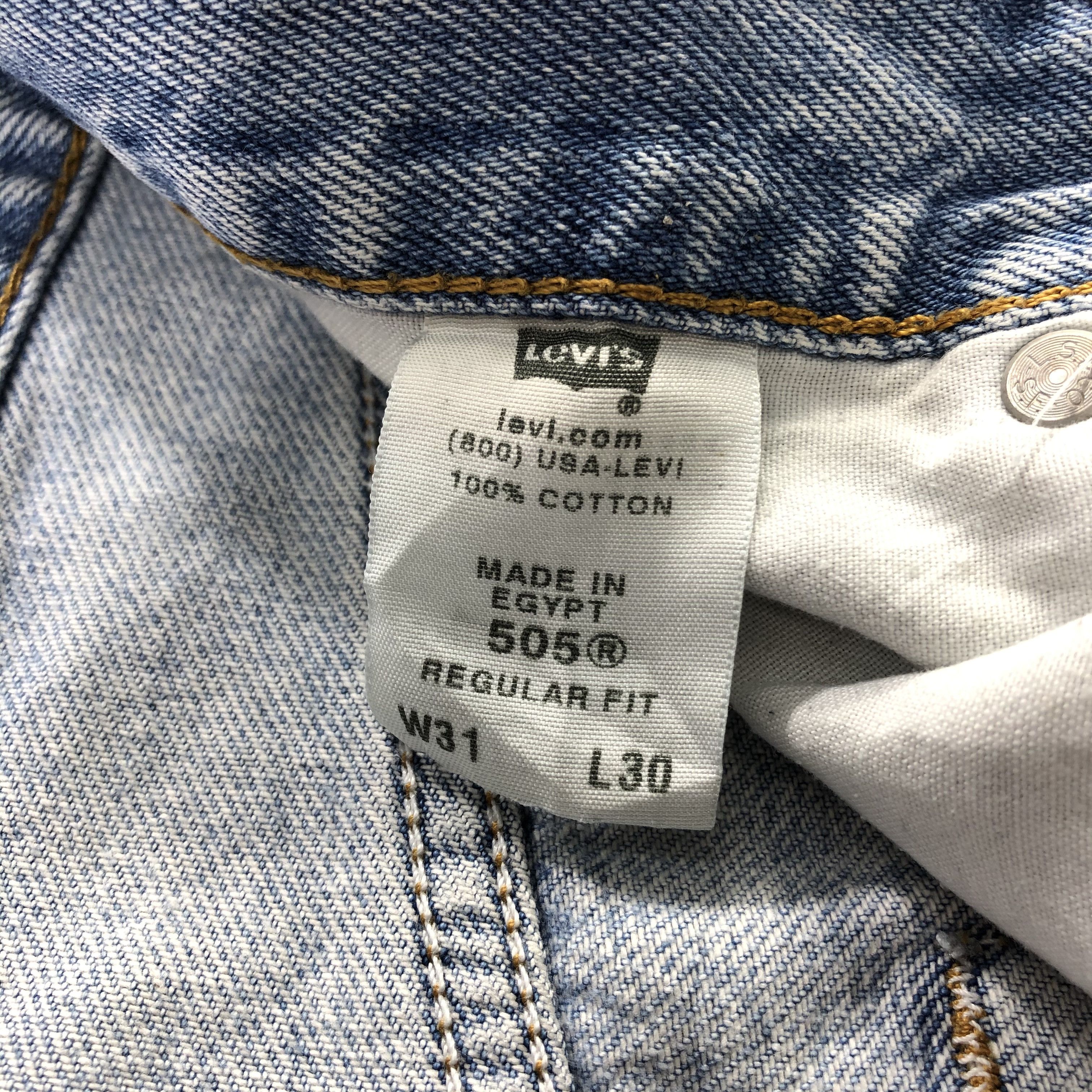 Levi's × Vintage Vintage Light Wash Levis 505 Jeans-JM2242 Size US 32 / EU 48 - 11 Thumbnail
