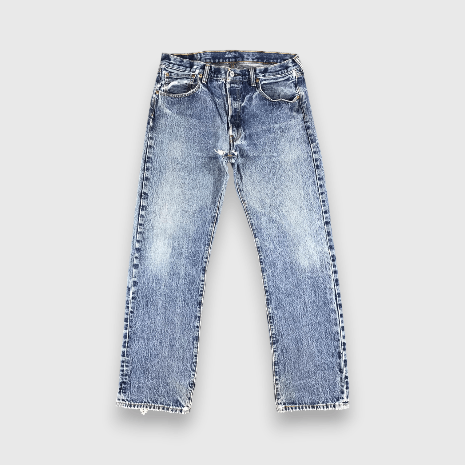 Levi's Vintage Blue Wash Levis 501 Jeans-J2399 Size US 34 / EU 50 - 1 Thumbnail