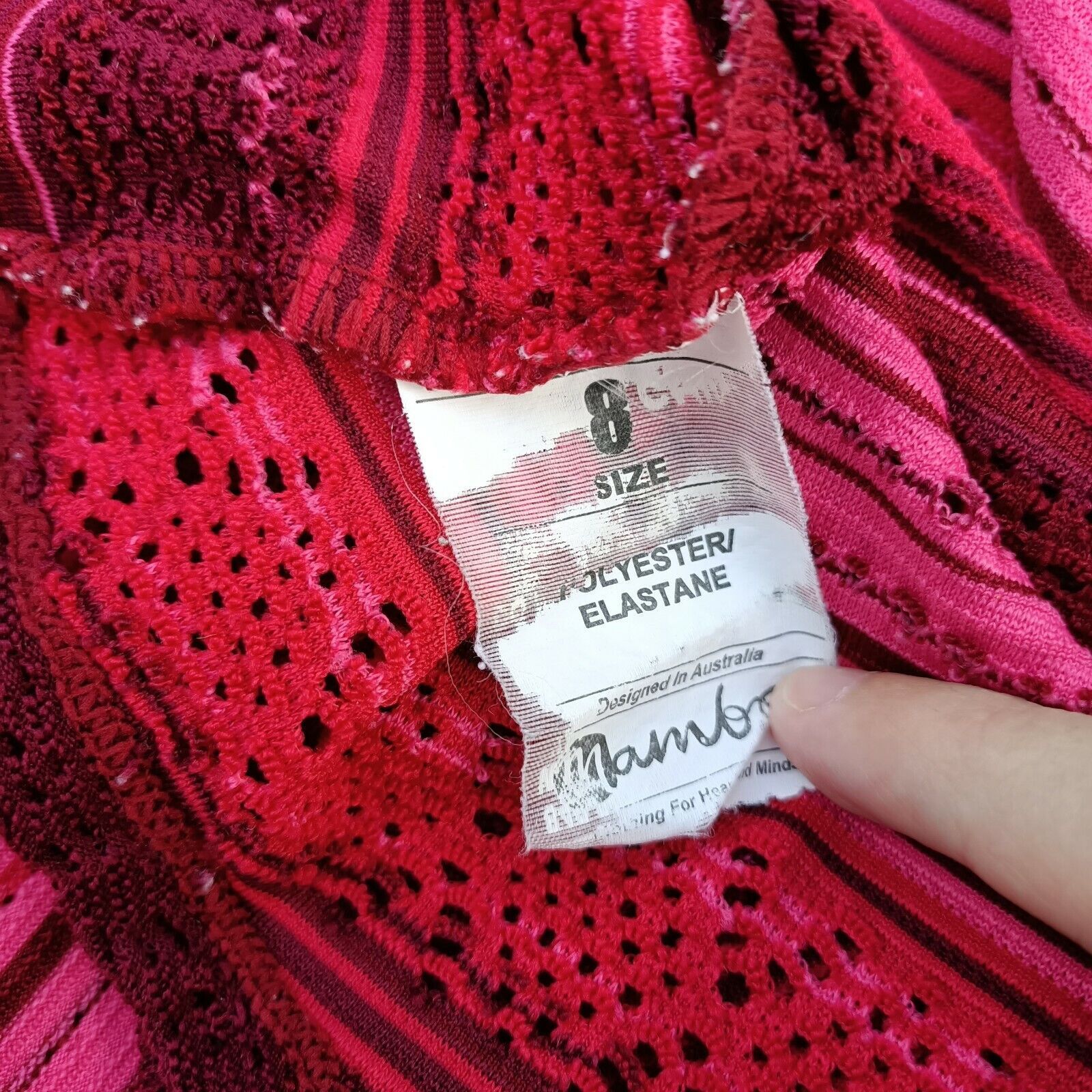 Mambo Mambo Y2K 2000s Dress Mini Short Sleeve Ombre Striped Mesh Size S / US 4 / IT 40 - 9 Thumbnail