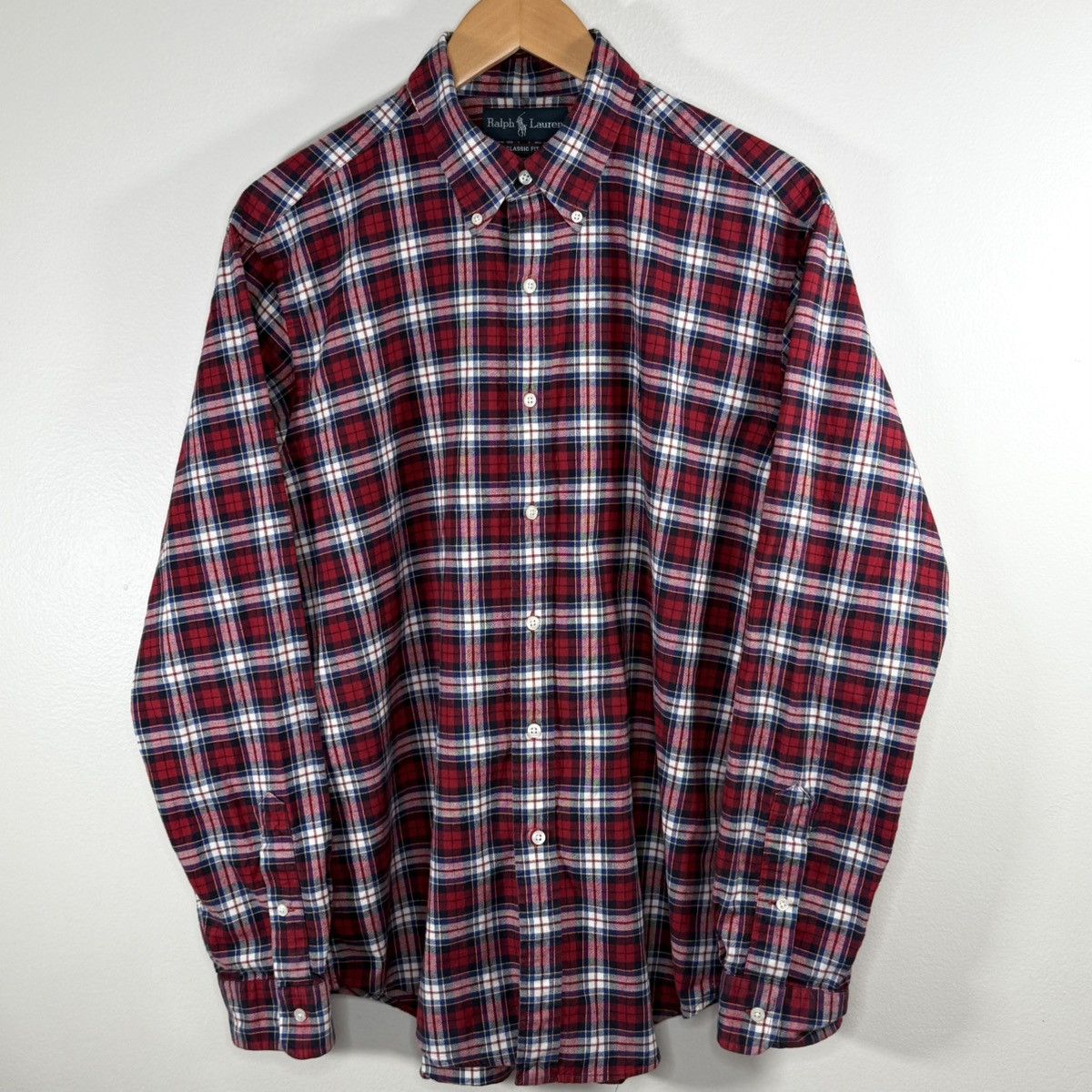 Polo Ralph Lauren × Vintage Vintage 90’s Ralph Lauren Classic Fit Men’s Button-Up Shirt Size US L / EU 52-54 / 3 - 2 Thumbnail