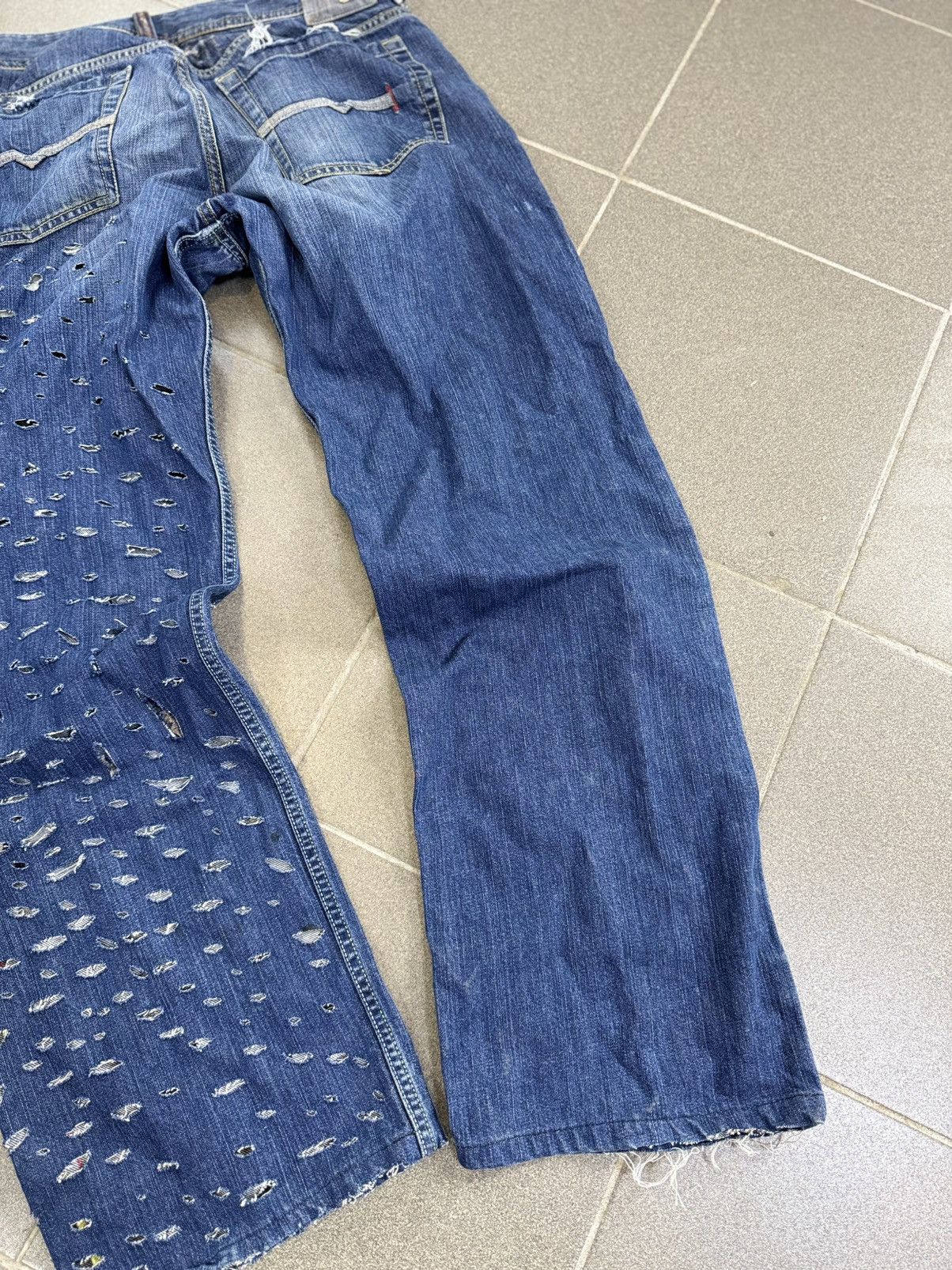 Diesel × Japanese Brand Jeans Dirty Pants faded crash denim thrashed y2k distressed Size US 34 / EU 50 - 10 Thumbnail