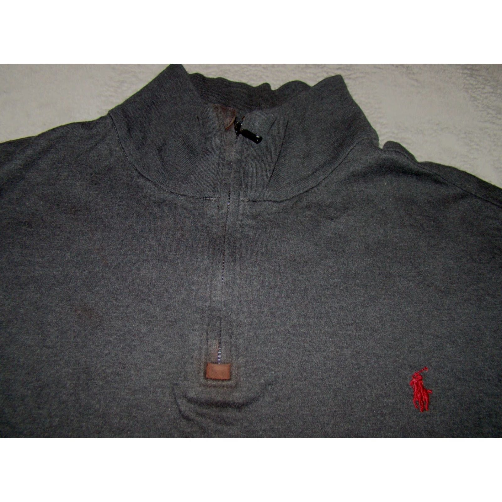 Polo Ralph Lauren Polo Ralph Lauren Mens Shirt 1/4 Zip Long Sleeve Lightweight Gray L Size US L / EU 52-54 / 3 - 3 Thumbnail