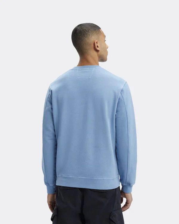 C.P. Company o1y1224 Logo Crewneck Sweatshirt in Blue Size US XS / EU 42 / 0 - 4 Thumbnail
