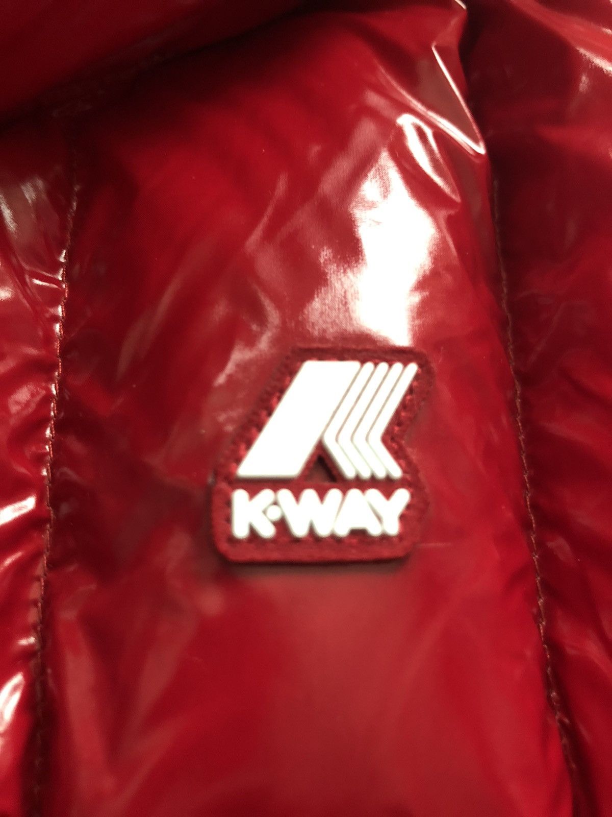 K-Way Kway red Josephine warm shiny quilted duck down 7 US Size M / US 6-8 / IT 42-44 - 4 Thumbnail