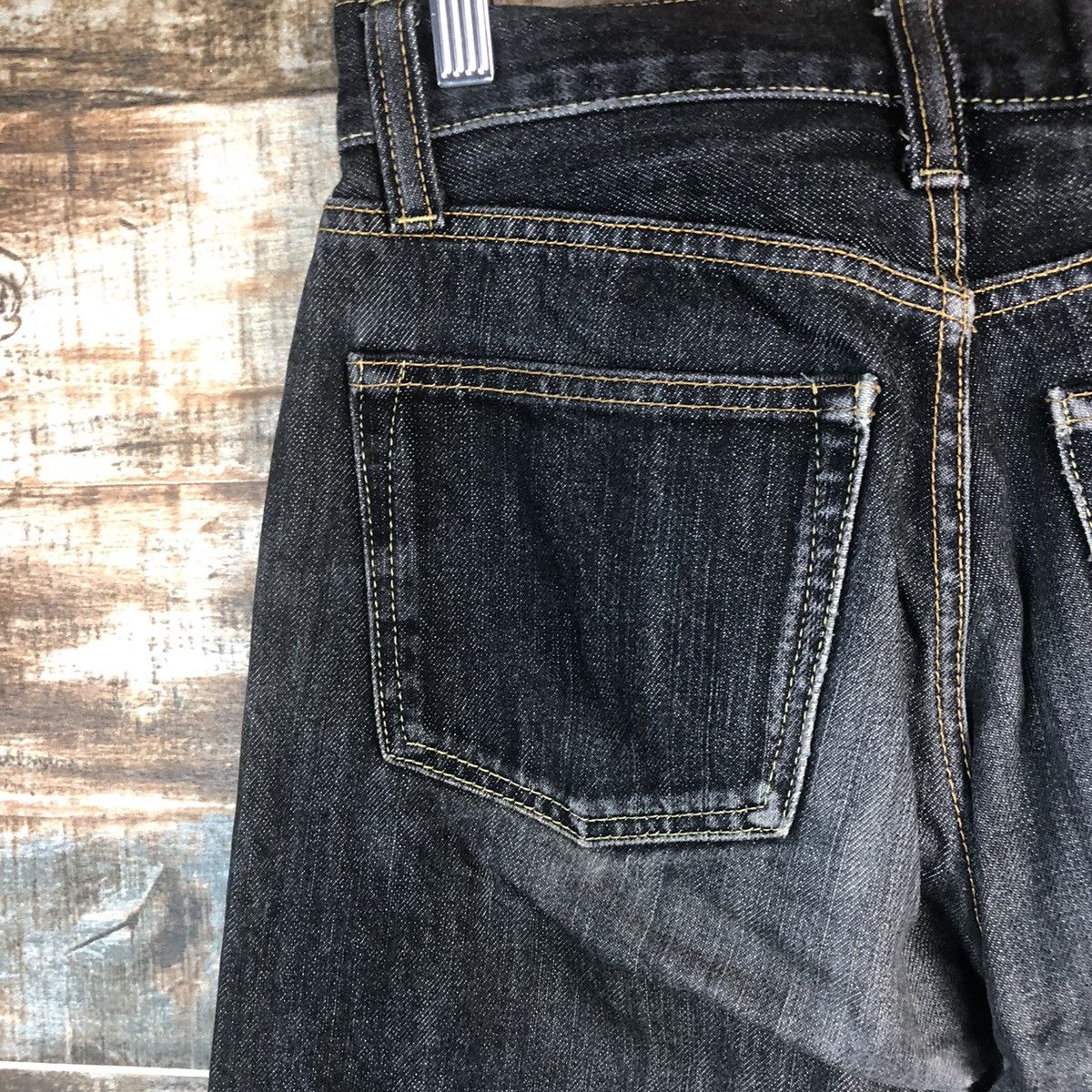 Japanese Brand DL Uniqlo Black Denim Pants #C288 Size US 29 - 15 Thumbnail