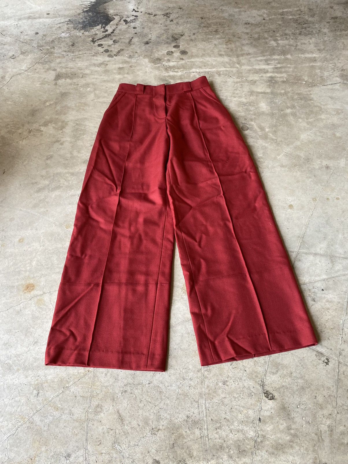 Marni Marni High Waisted Wide Leg Wool Trousers 28/32 Size 28" / US 6 / IT 42 - 3 Thumbnail