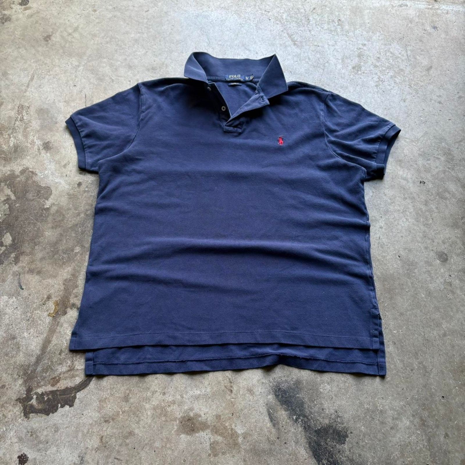 Polo Ralph Lauren Polo ralph lauren navy blue polo shirt XL Size US XL / EU 56 / 4 - 1 Thumbnail