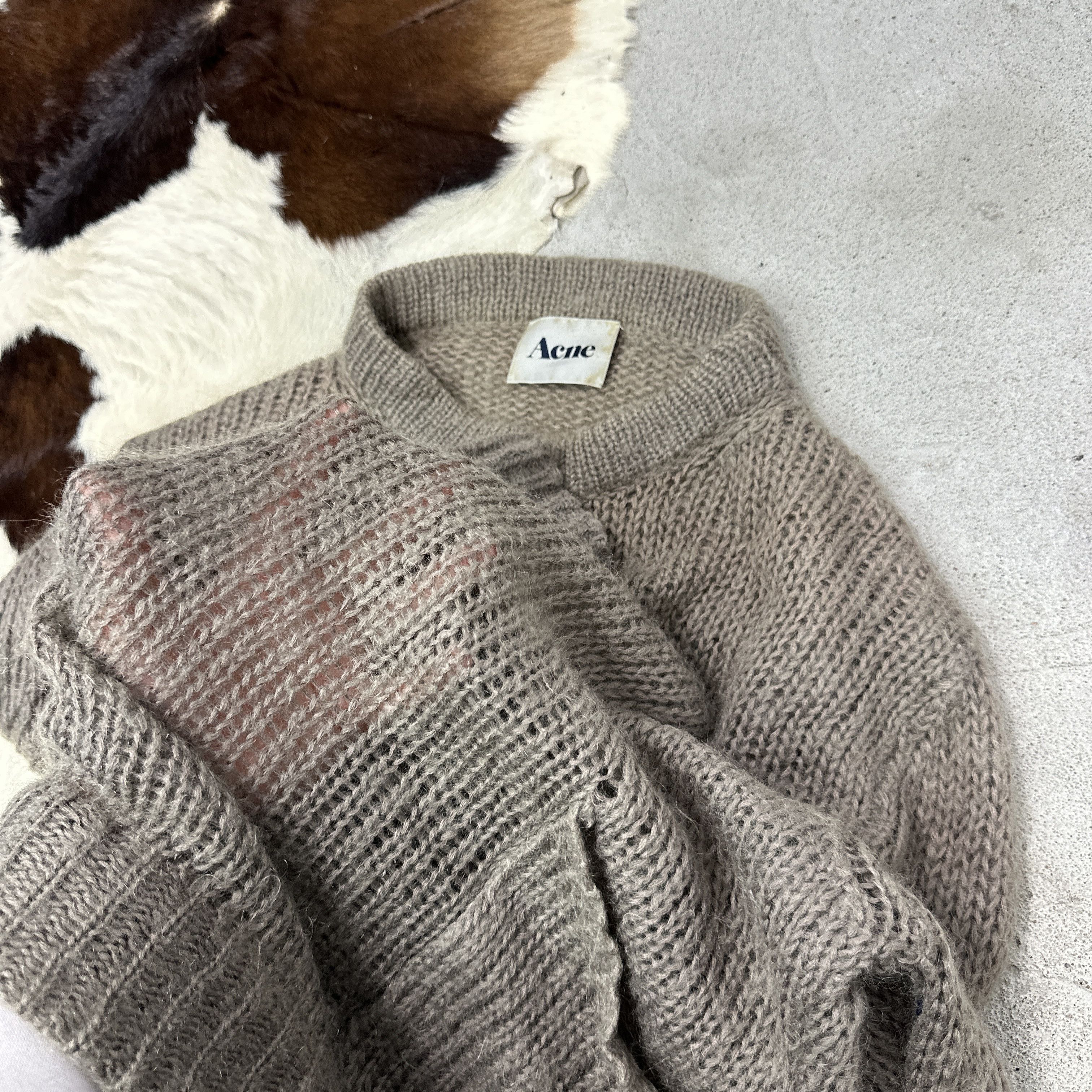 Acne Studios Vintage Oversize Acne Studios Mohair Knitted Sweater Y2K Size ONE SIZE - 5 Thumbnail