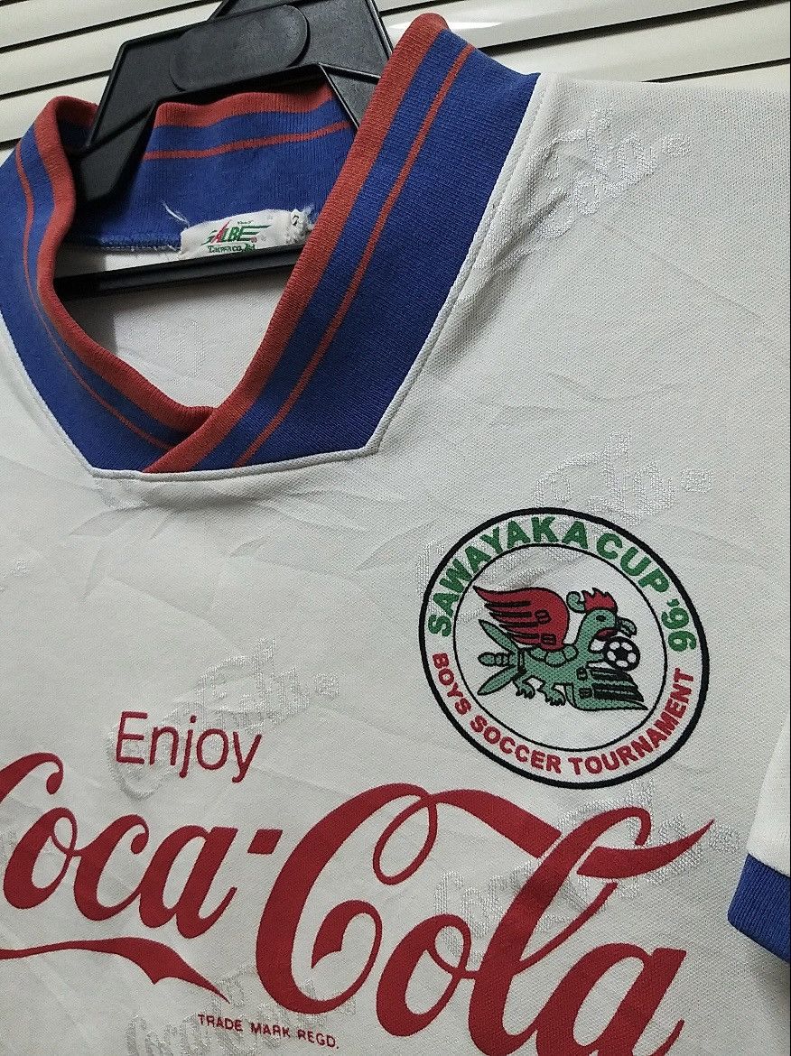 Coca Cola RARE🔥VINTAGE 90'S COCA COLA FIFA SAWAYAKA CUP 1996 JERSEY Size US M / EU 48-50 / 2 - 3 Thumbnail