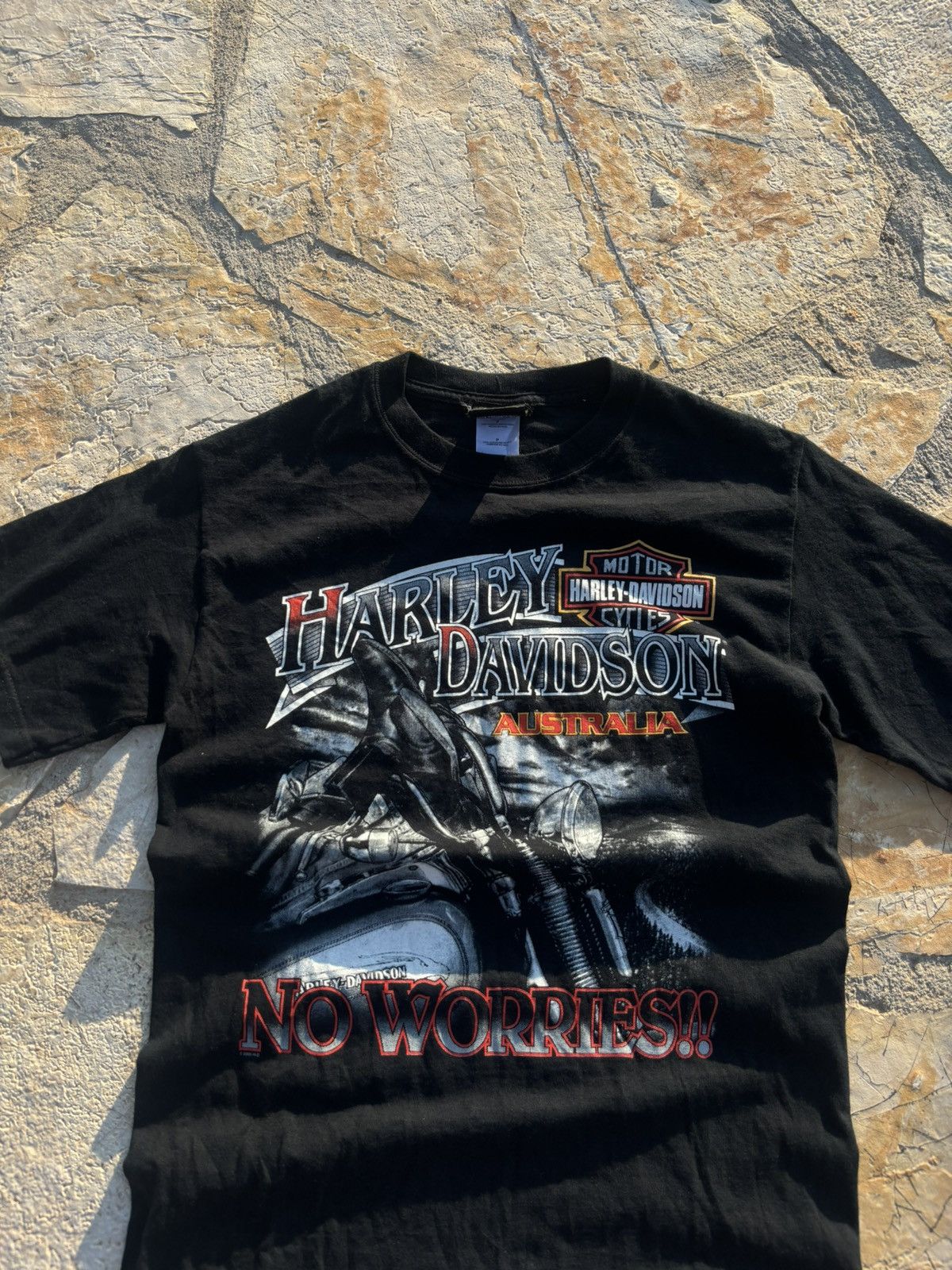 Harley Davidson × Vintage 2000s Vintage T Shirt Tee Moto Harley Davidson Y2K Graphic Size US S / EU 44-46 / 1 - 5 Thumbnail