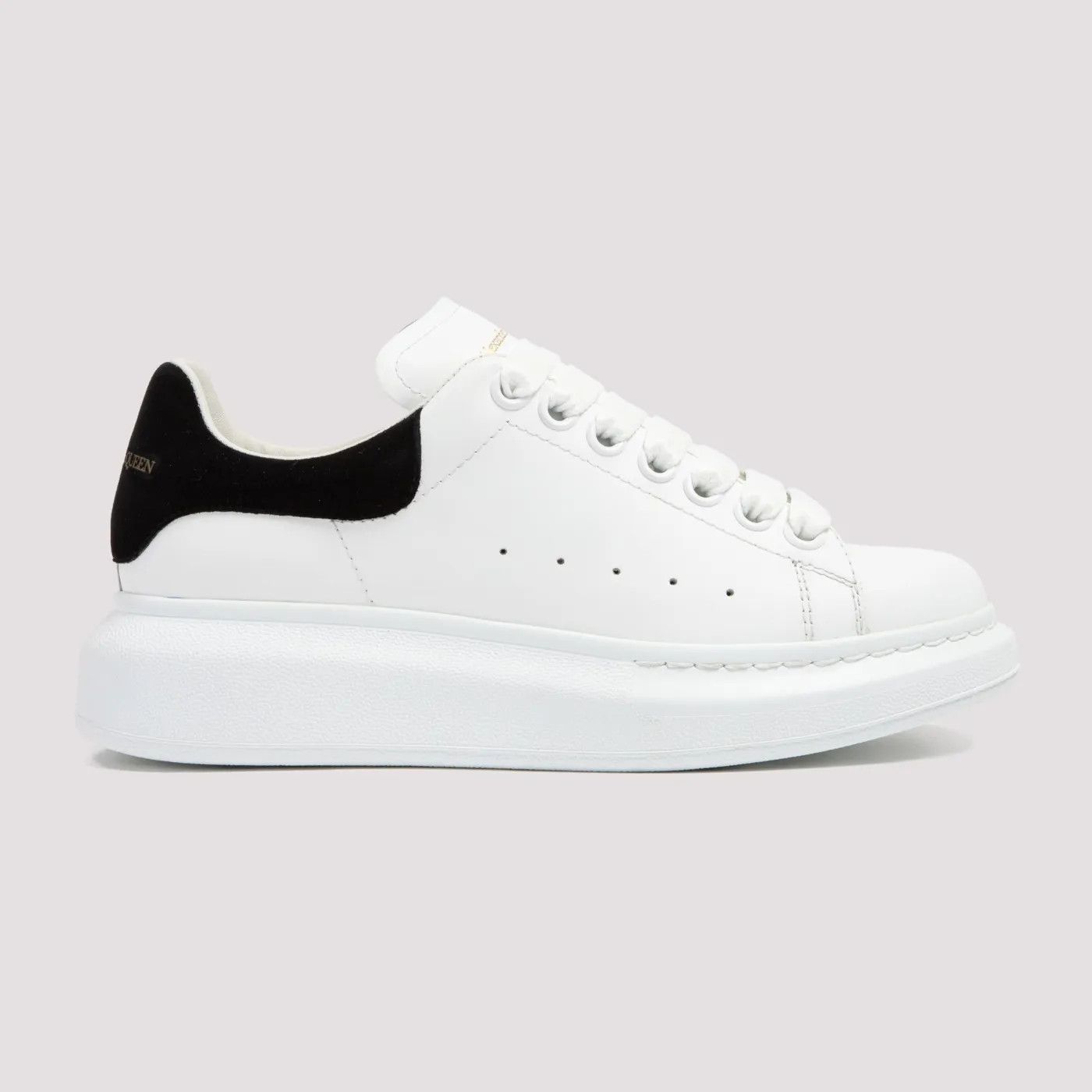 Alexander McQueen o1s22i1n1024 Leather Sneakers in White Black Size US 10 / IT 40 - 1 Thumbnail