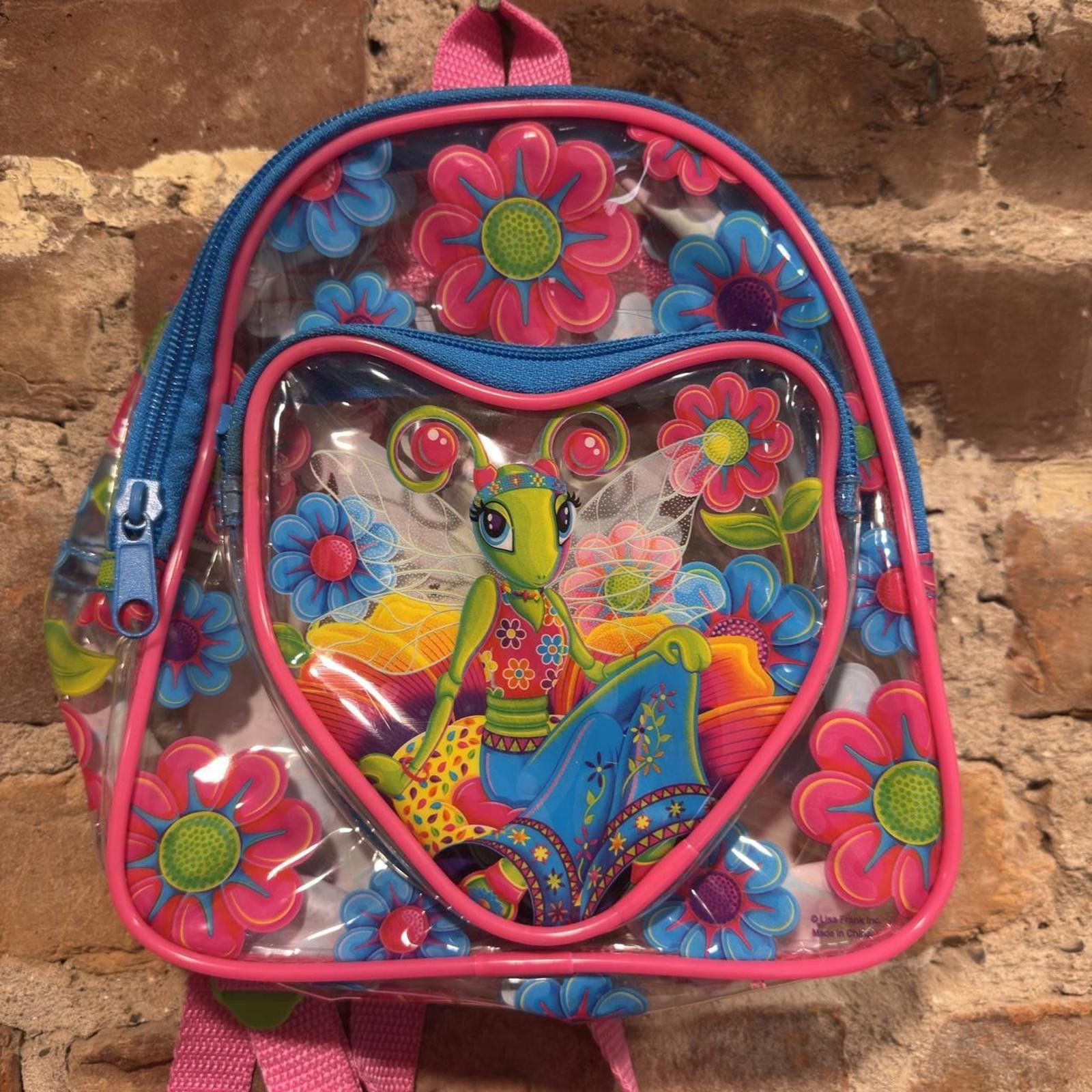 Vintage 1990S LISA FRANK DIVA DRAGONFLY BACKPACK Size ONE SIZE - 2 Thumbnail