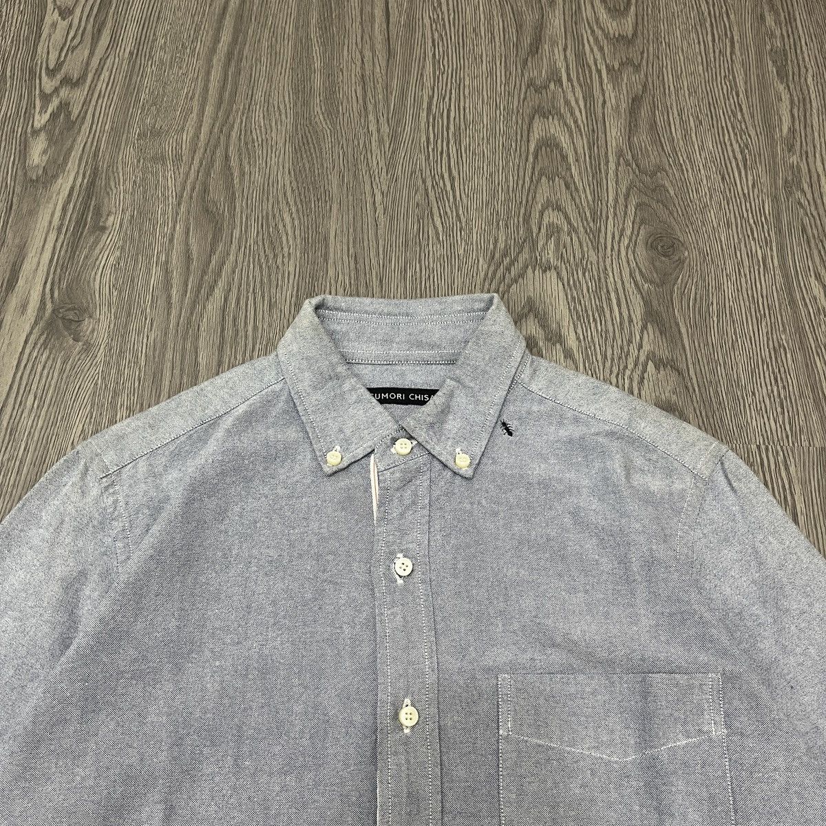 Issey Miyake Tsumori Chisato Selvedge Shirt with a Ant Embroidery Size US M / EU 48-50 / 2 - 4 Thumbnail