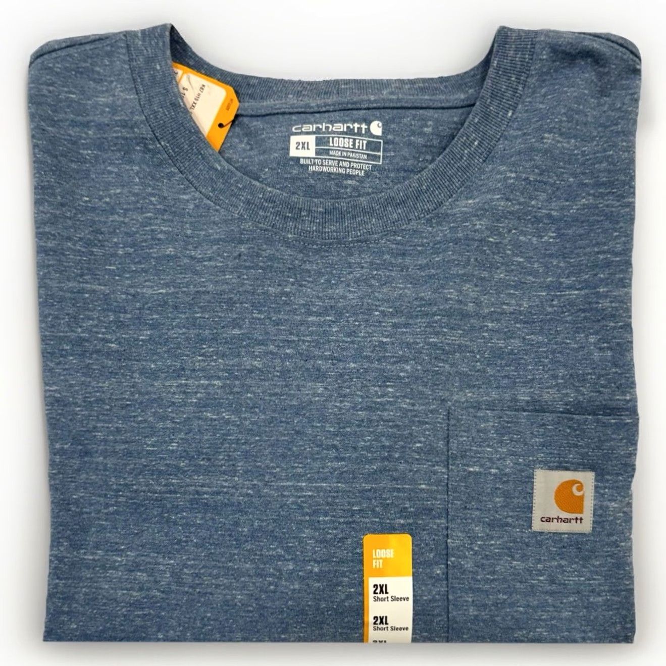 Carhartt Carhartt Shirt Heavyweight Blue T-Shirt Mens 2XL Loose Fit Pocket-Tee Workwear Size US XXL / EU 58 / 5 - 2 Thumbnail