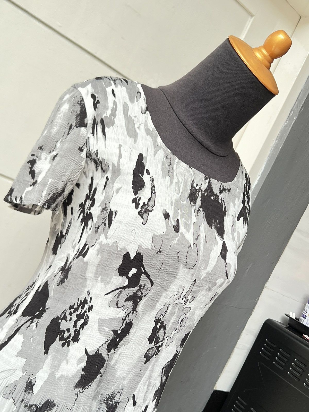 Other SPECCHIO Flower Motive Grey Dress Size XS / US 0-2 / IT 36-38 - 4 Thumbnail