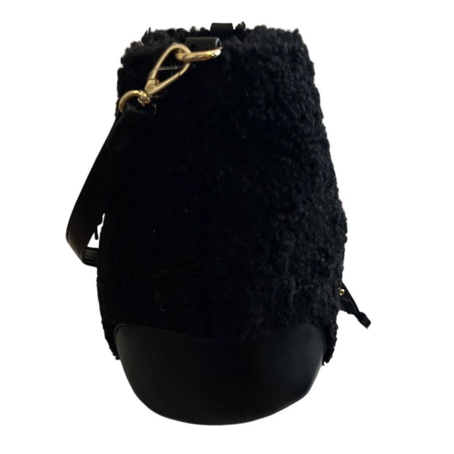 Isaac Mizrahi Isaac Mizrahi Black Faux fur Leather Hobo Bucket Bag Size ONE SIZE - 5 Thumbnail