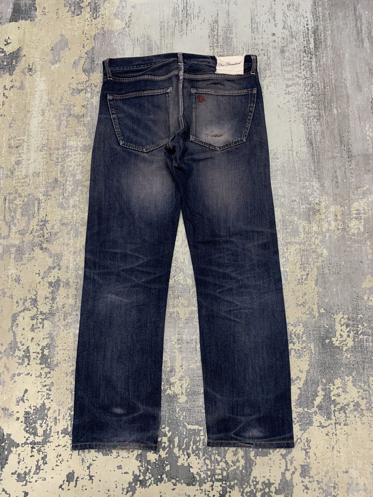 Japanese Brand Japanese Blue Standard Vintage Est. 1978 Faded Indigo Jeans Size US 32 / EU 48 - 8 Thumbnail