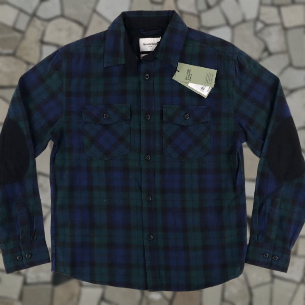 Vintage Goodfellow Heavyweight Flannel Plaid Button Up Shirt Green Men's S Size US S / EU 44-46 / 1 - 1 Thumbnail