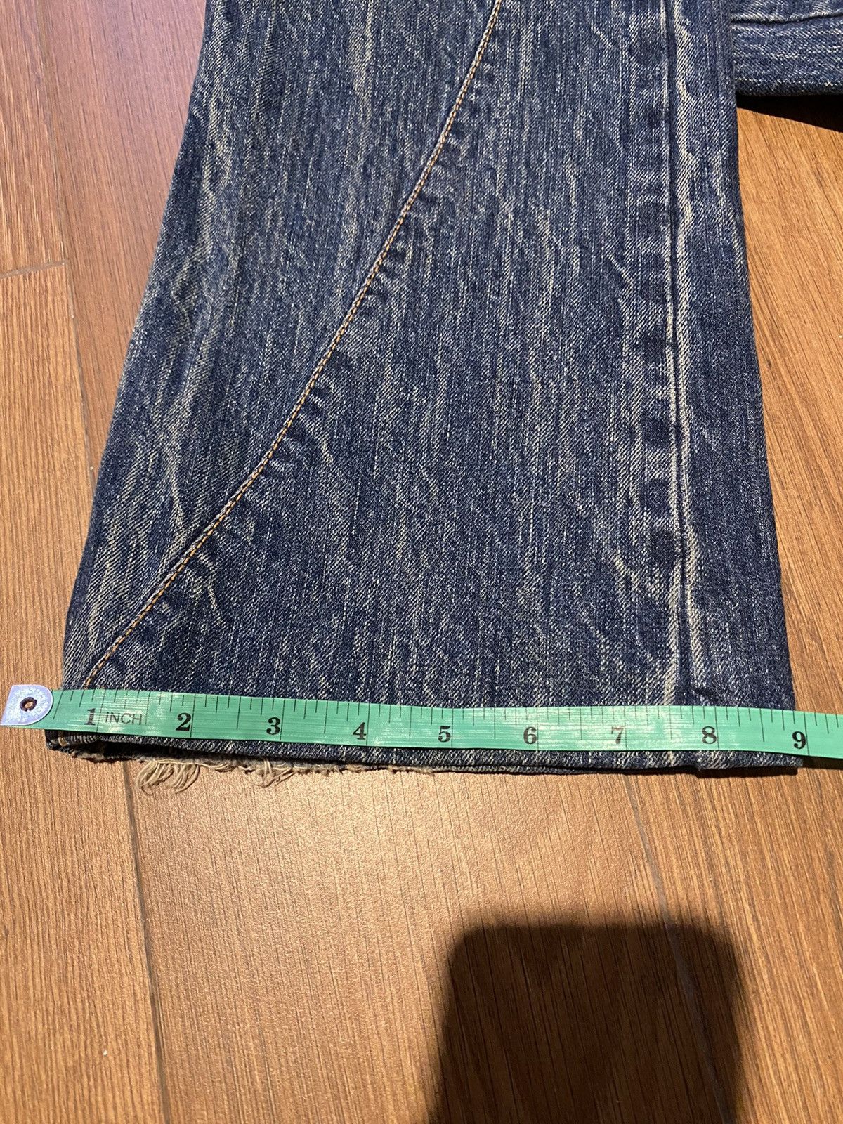 Edwin × If Six Was Nine × Kapital Edwin Rude Zero Distressed Wash Flared Denim Pants Size US 32 / EU 48 - 15 Thumbnail