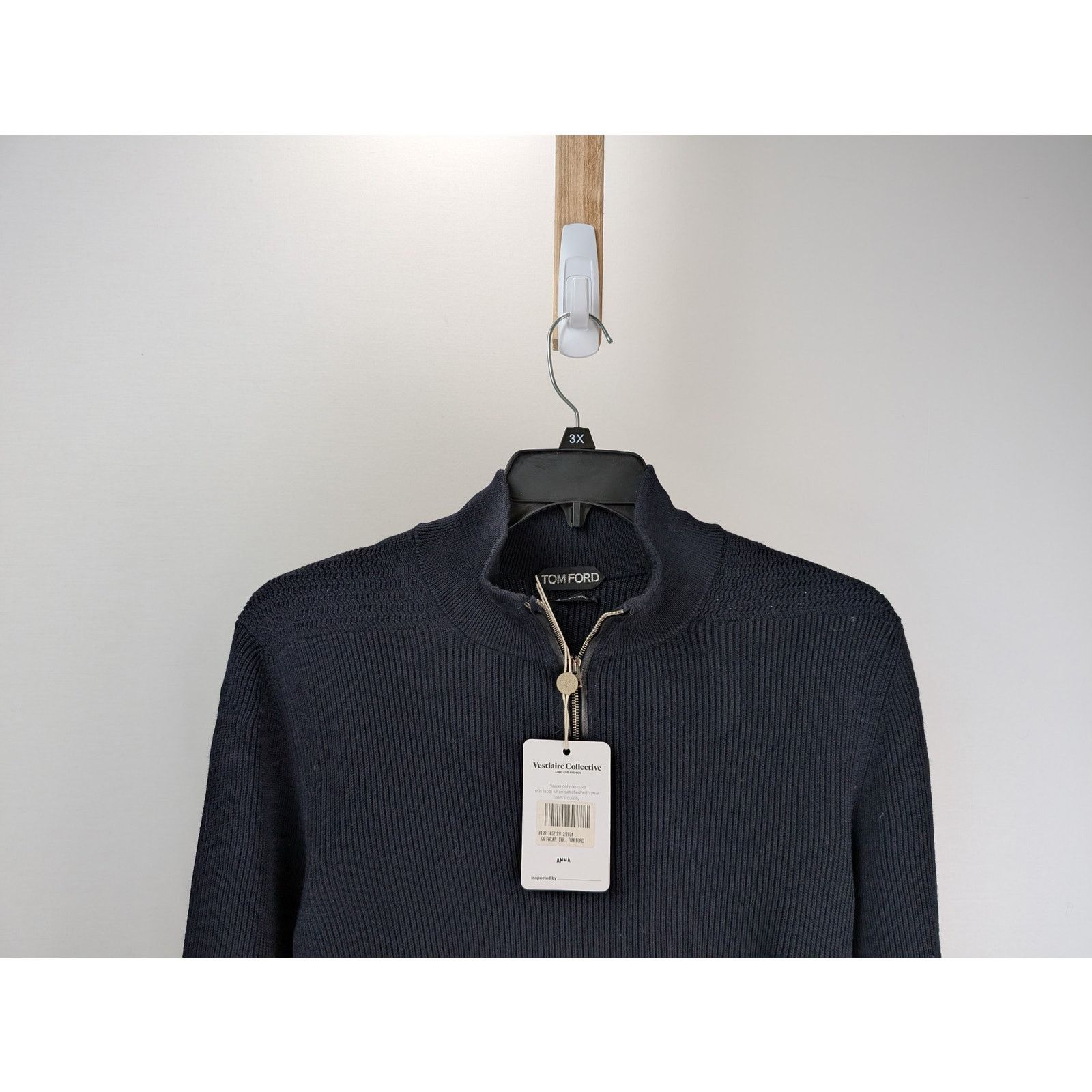 Tom Ford o1rshd1 CC20 Knitwear Sweatshirt in Blue Size US M / EU 48-50 / 2 - 2 Thumbnail