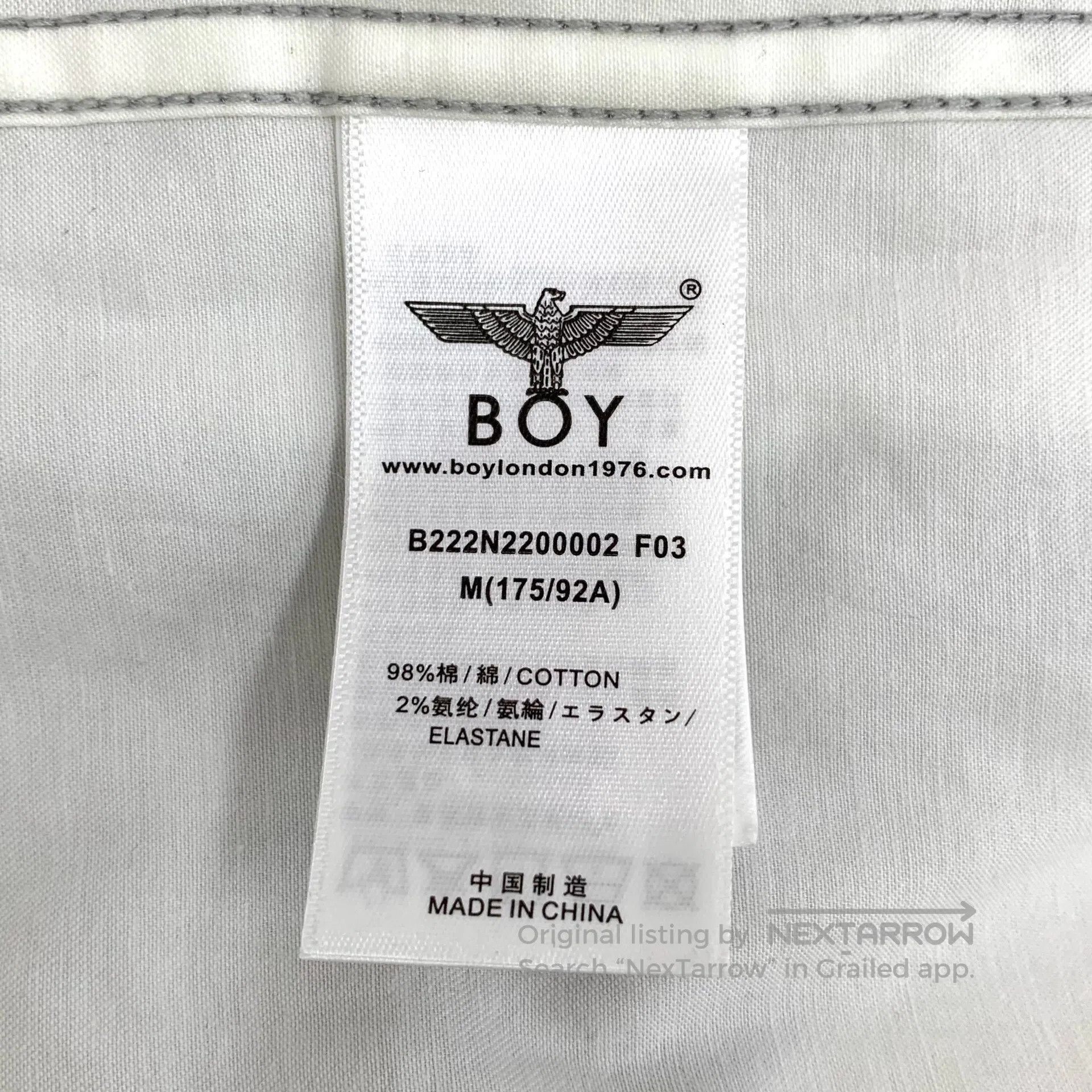 Boy London BOY LONDON Gradient Ink Eagle Print Cotton Collar Short Sl Size US M / EU 48-50 / 2 - 8 Thumbnail