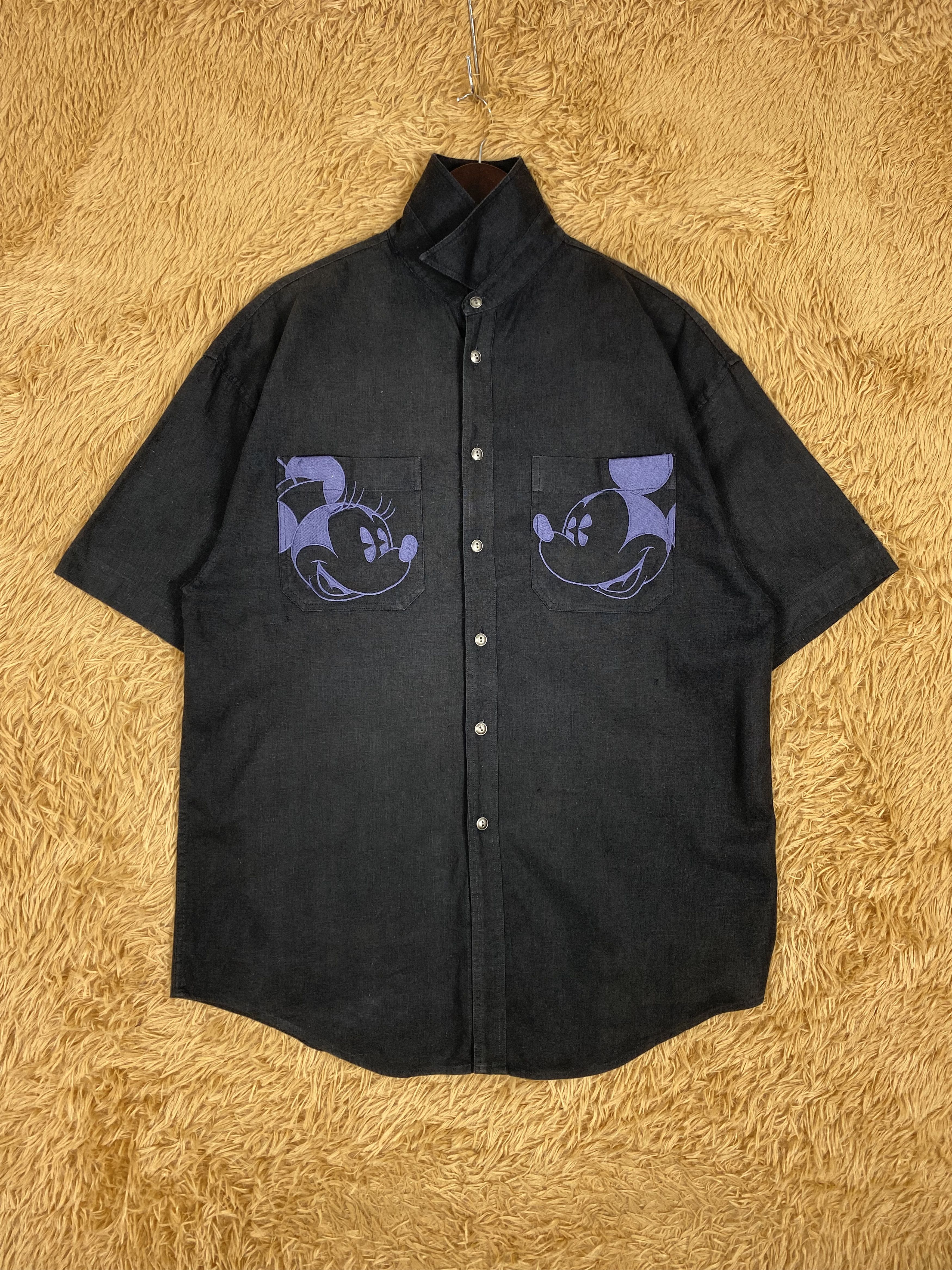 Disney × Mickey Mouse × Vintage Vintage Disney X Mickey Mouse Button Shirts Size US L / EU 52-54 / 3 - 1 Thumbnail