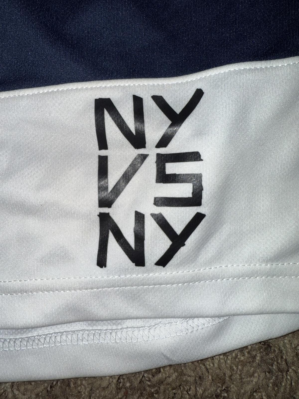 Nike Nike Men’s Blue White Ny Vs Ny Lincoln Park Classic Basketball Shorts Size US 40 / EU 56 - 4 Thumbnail