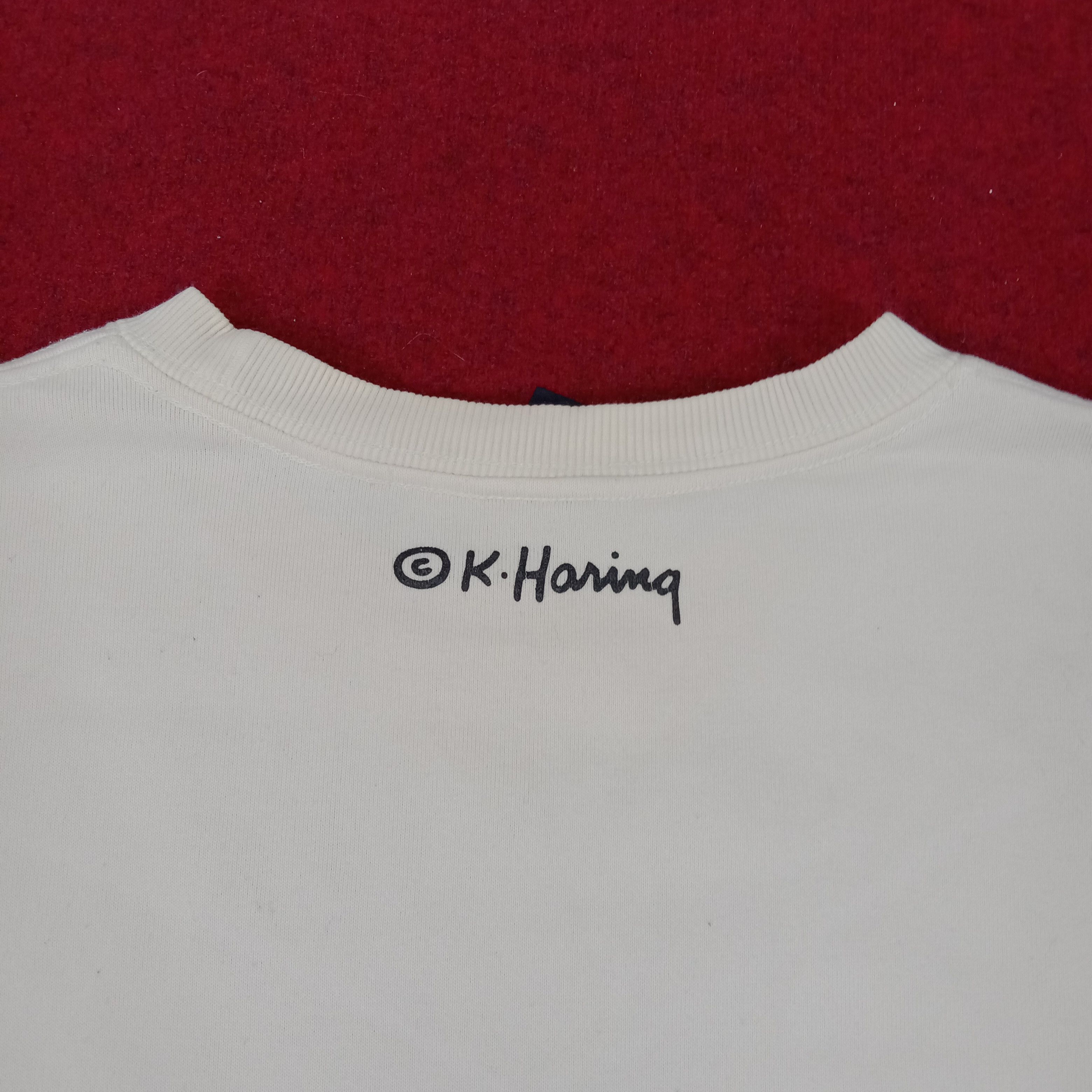 Keith Haring × Vintage Keith Haring Streetwear Art Style Sweatshirt Size US L / EU 52-54 / 3 - 6 Thumbnail