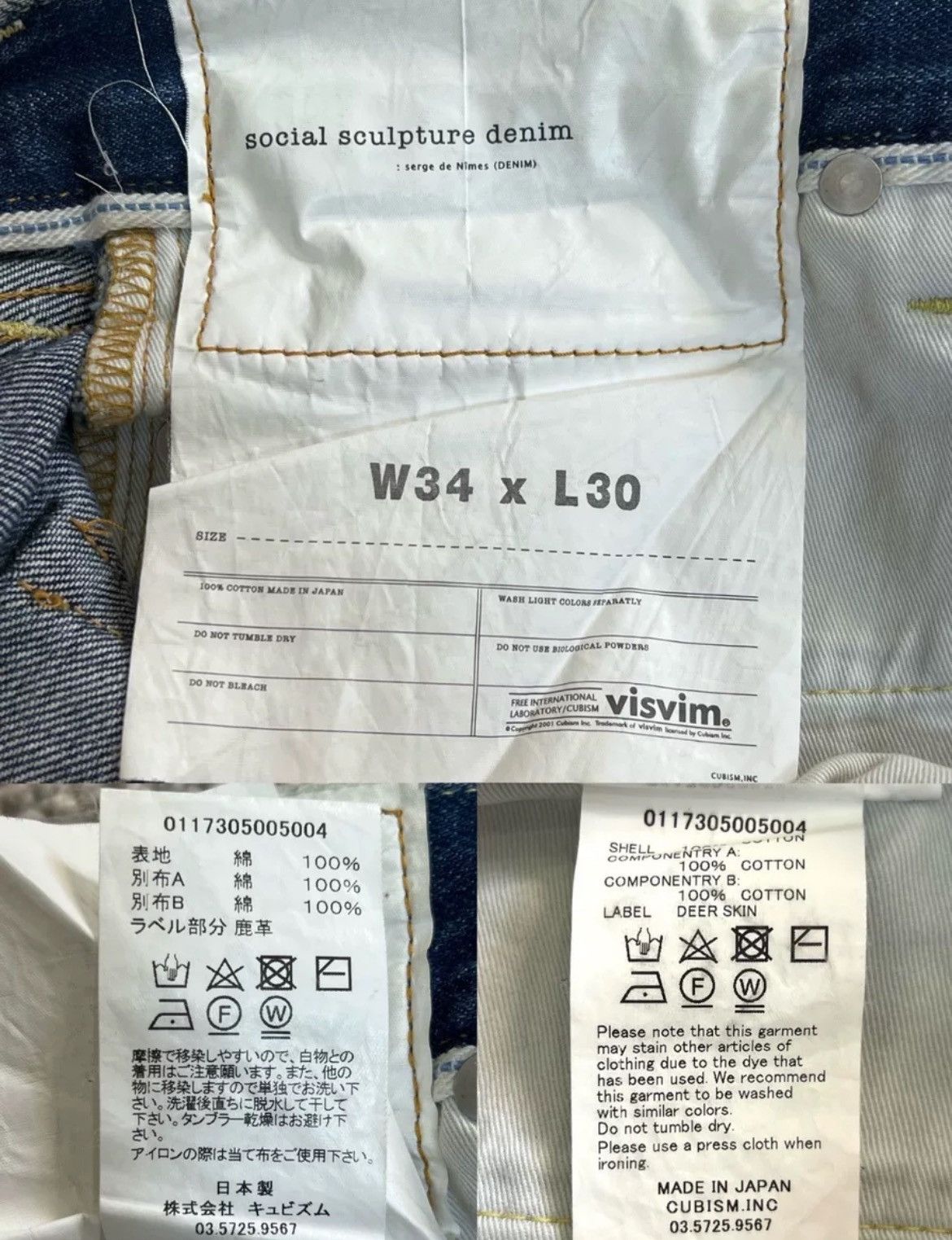 Visvim VISVIM SOCIAL SCULPTURE DMGD-10 D10 jeans Size US 34 / EU 50 - 8 Thumbnail