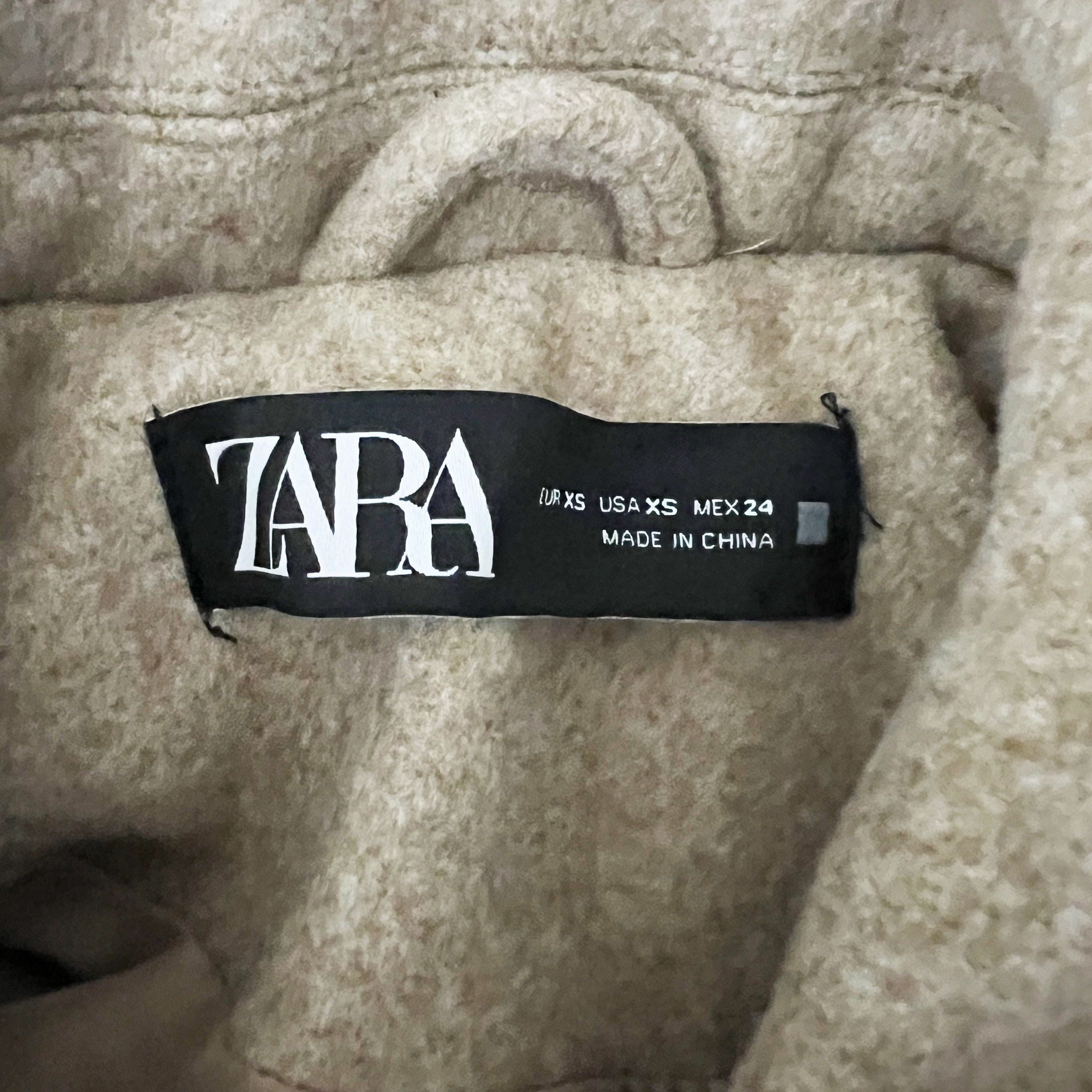 Zara Zara Women's Felt Feel Collared Button Size XS / US 0-2 / IT 36-38 - 2 Thumbnail