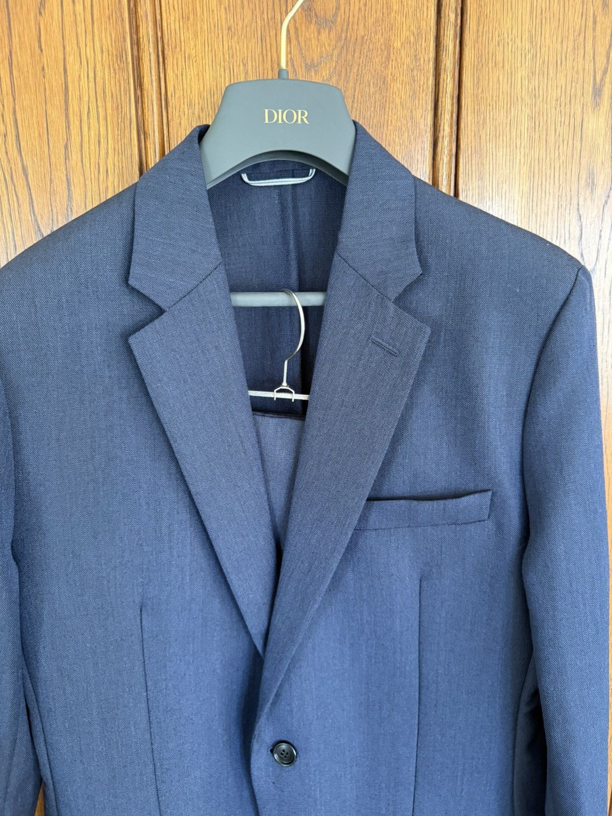Dior Grail Dior KVA blue notch lapel unstructured blue suit 48 Size 38R - 6 Thumbnail