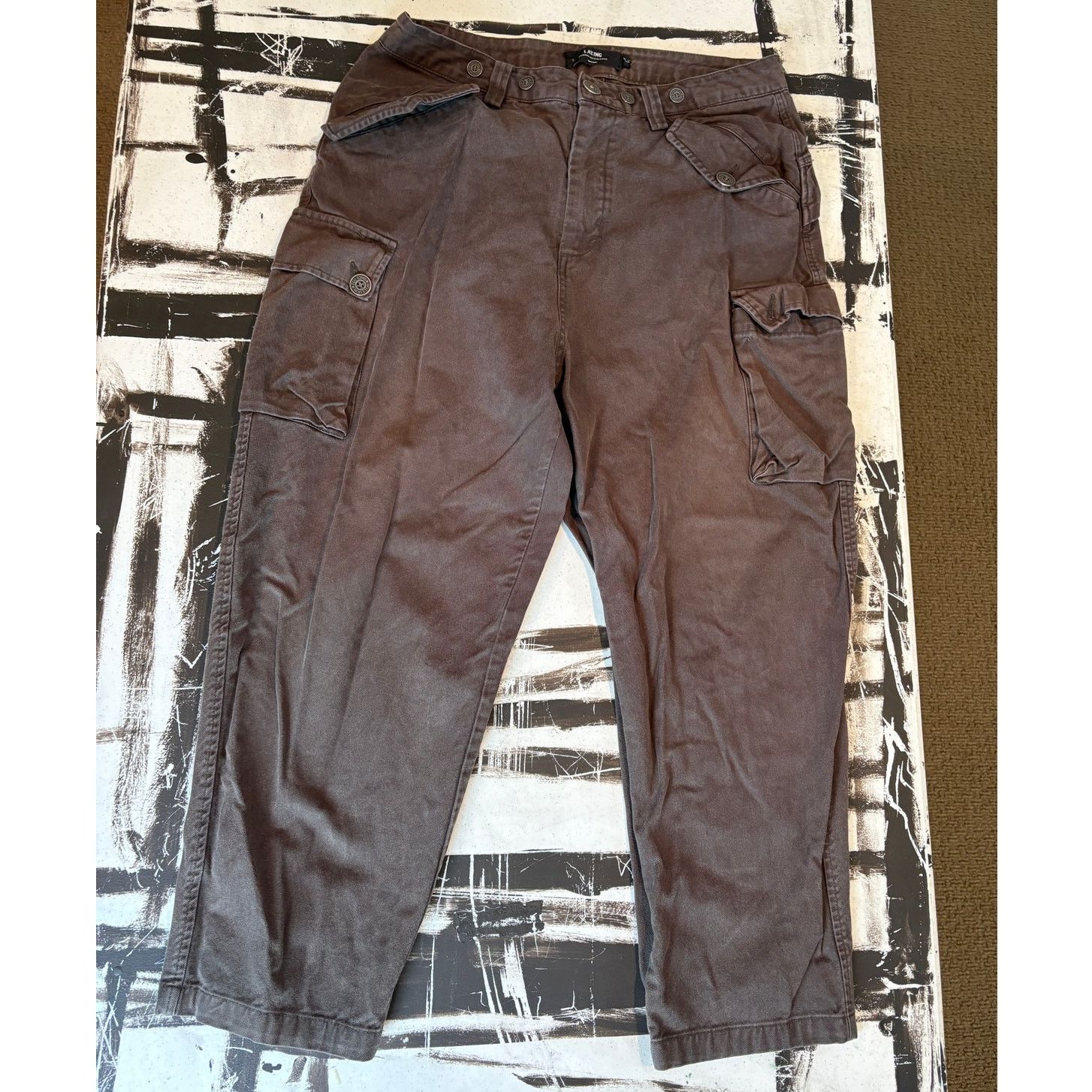 Other LA KING Youth Large Brown Cargo Pants – Utility Pants(32x24) Size US 32 / EU 48 - 9 Thumbnail