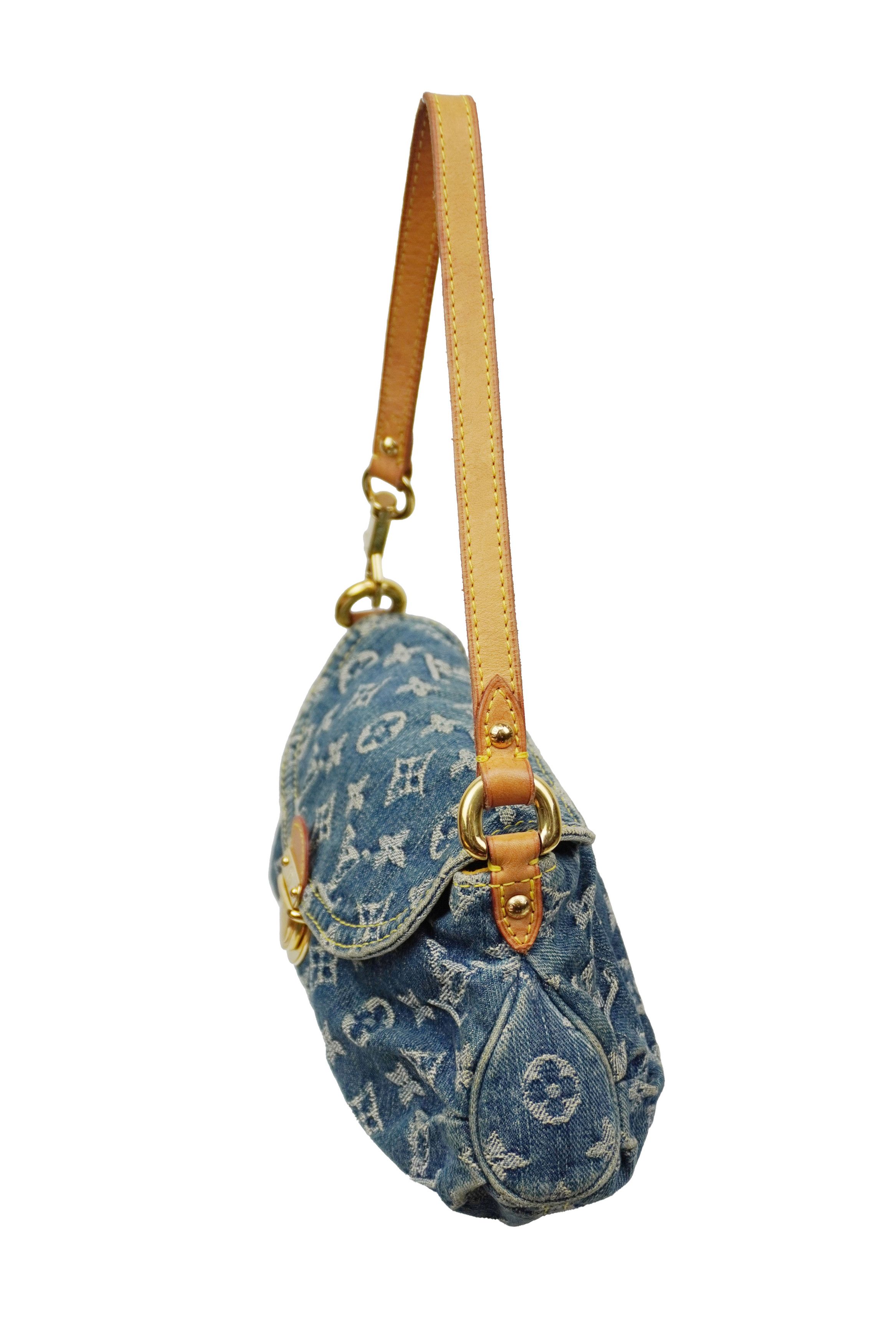 Louis Vuitton Louis Vuitton Denim Pleaty Shoulder Bag Size ONE SIZE - 5 Thumbnail