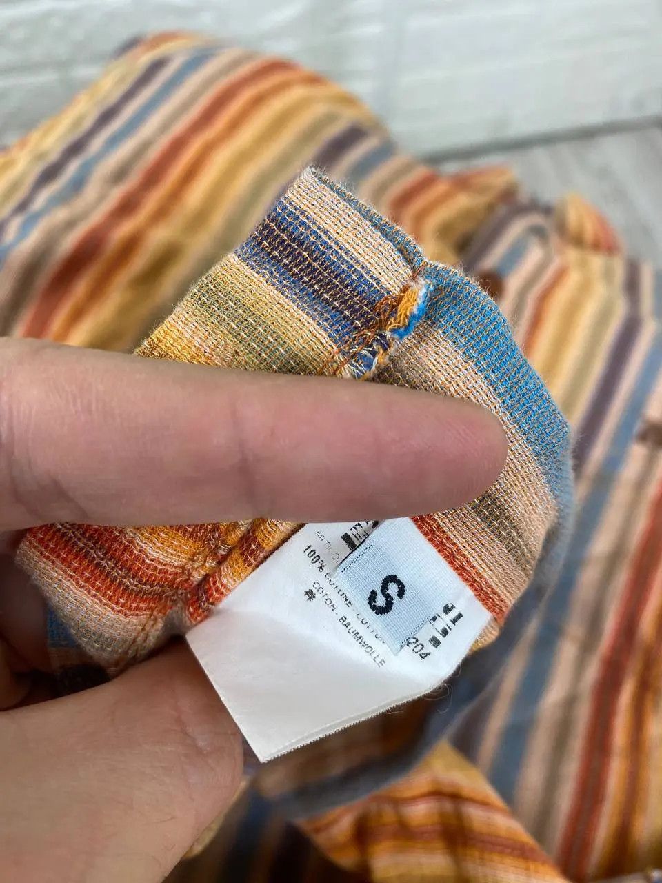 Missoni Missoni Sport Button Front Shirt Multicolor Striped Size US S / EU 44-46 / 1 - 8 Thumbnail