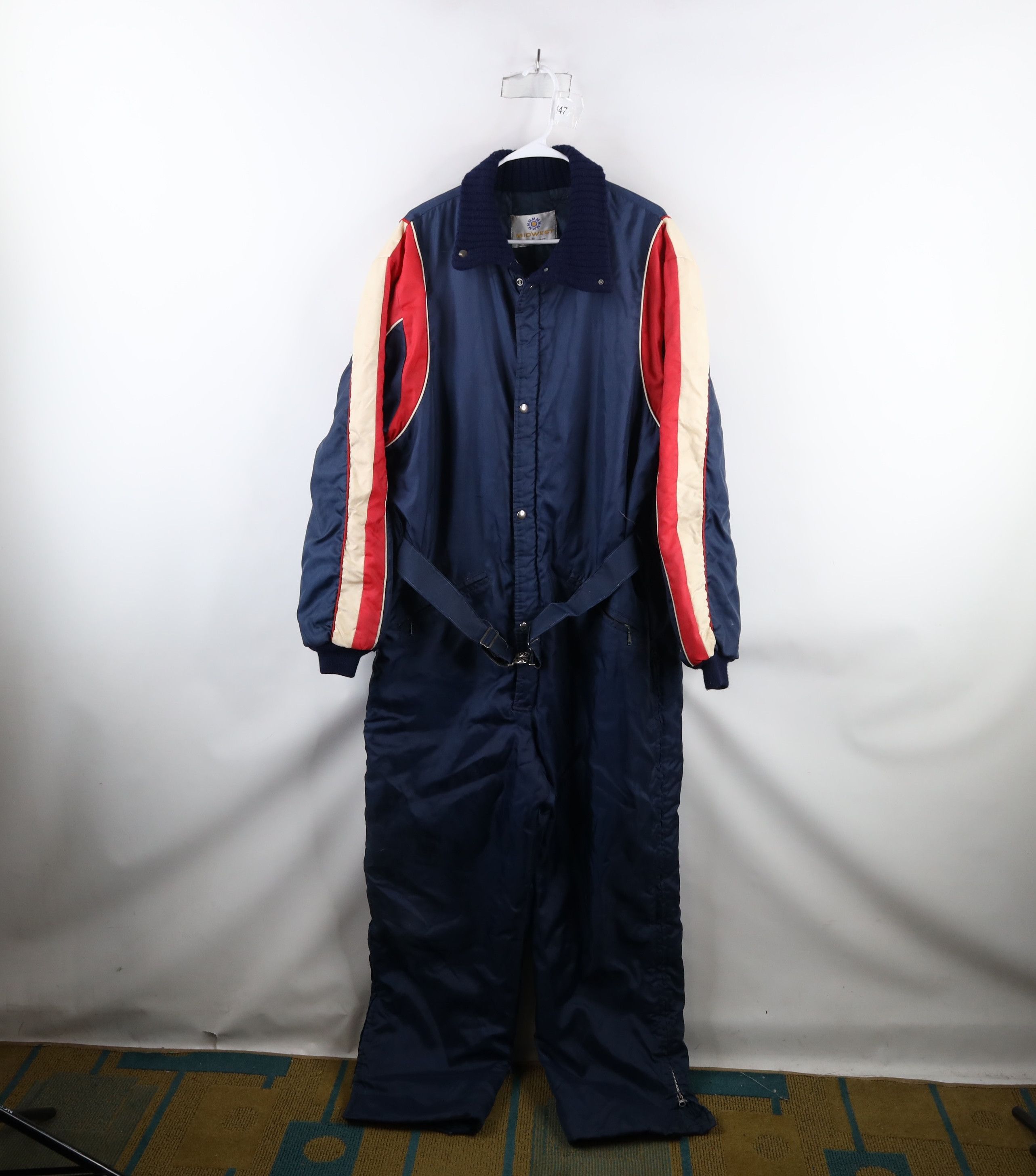Streetwear Vintage Vintage 70s Distressed Down Insulated Snowmobile Snow Suit Grailed