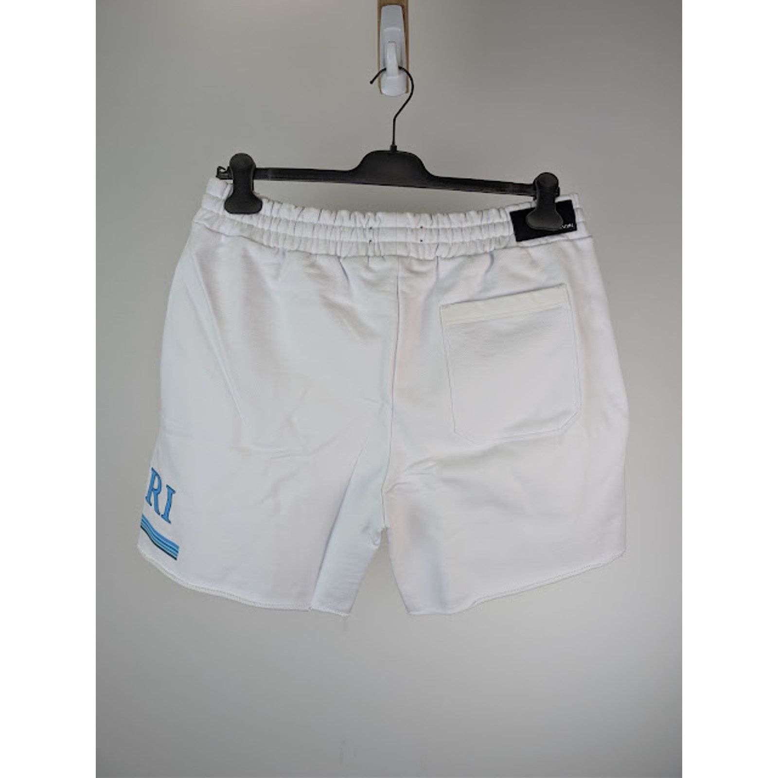 Amiri o1rshd1 MA Bar Watercolor Logo Short in White Size US 30 / EU 46 - 11 Thumbnail