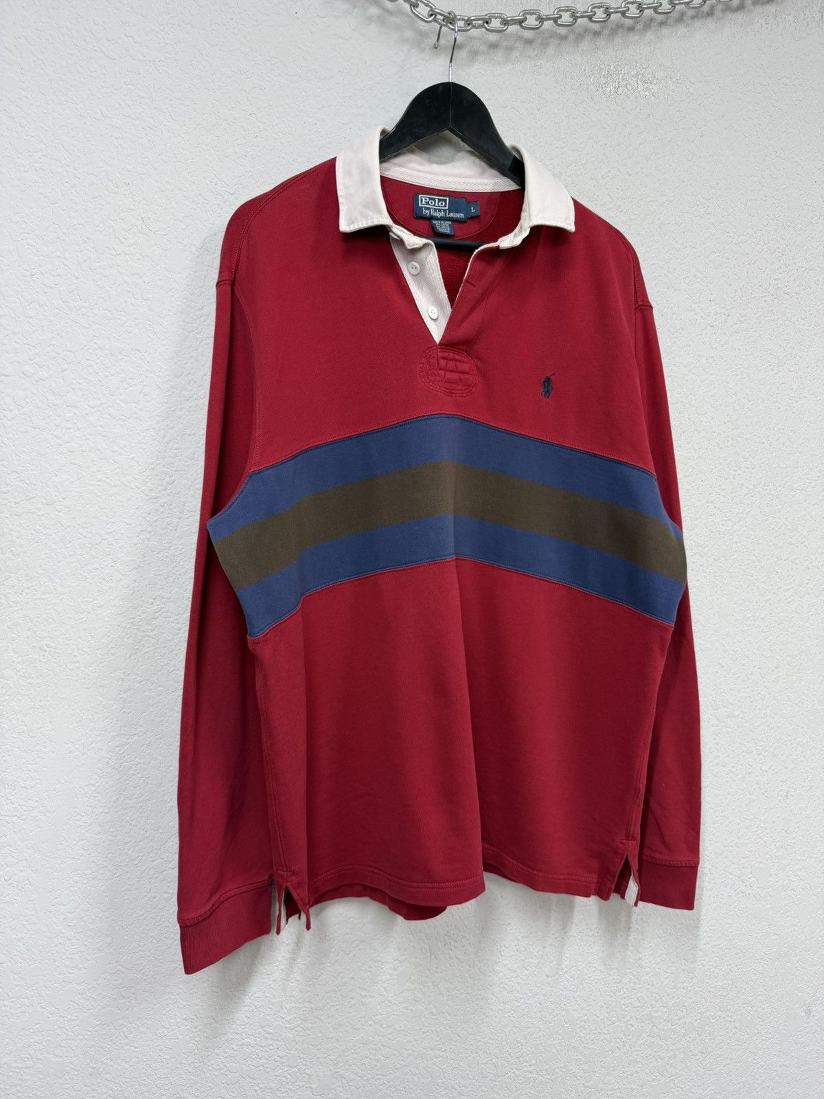 Polo Ralph Lauren Vintage Polo Ralph Lauren Rugby Polo Long Sleeve RRL Drake Size US L / EU 52-54 / 3 - 2 Thumbnail
