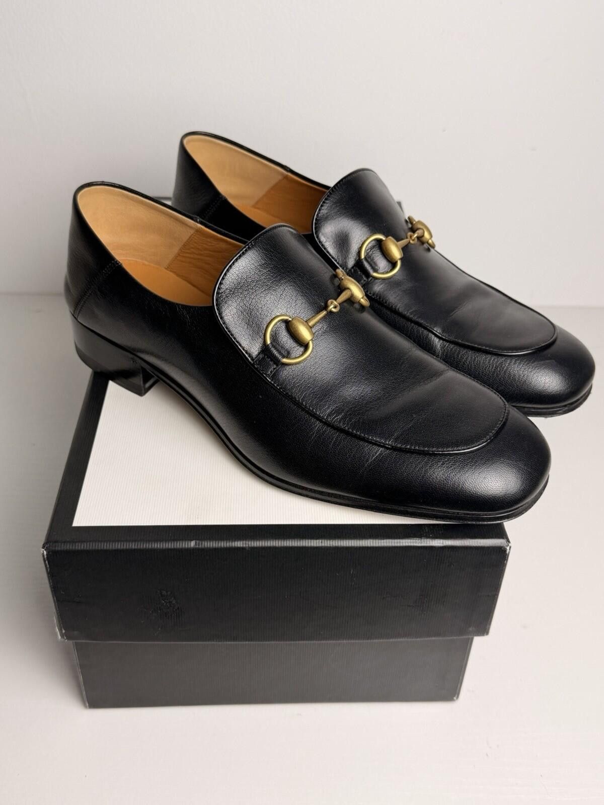 Gucci Gucci Men's Classic Horsebit Leather Loafers Black SZ 8 Size US 8 / EU 41 - 1 Thumbnail