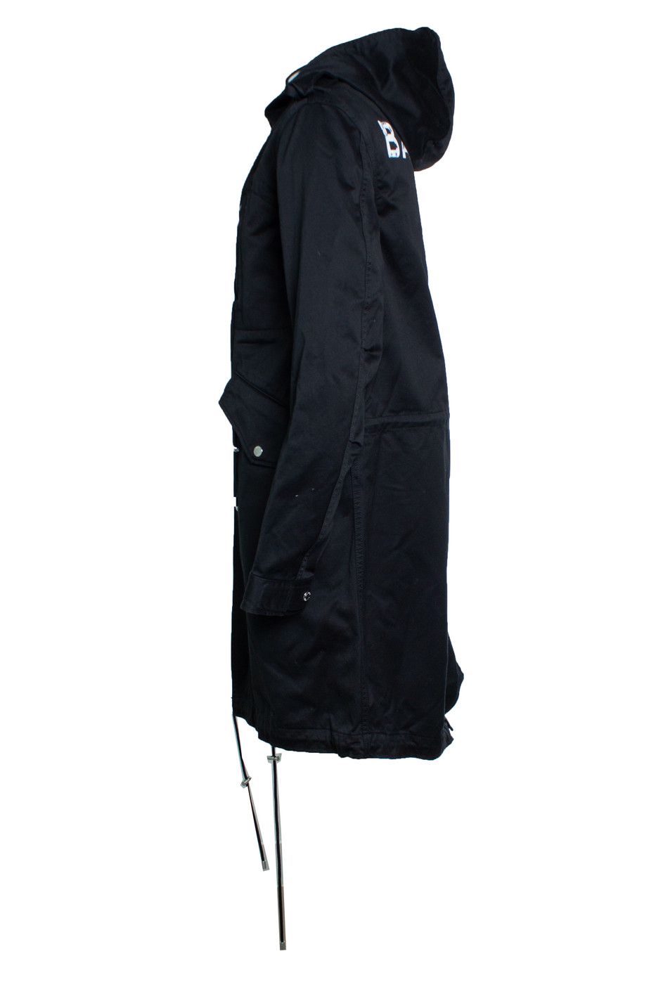 Balmain Balmain, Black cotton hooded parka Size US M / EU 48-50 / 2 - 3 Thumbnail