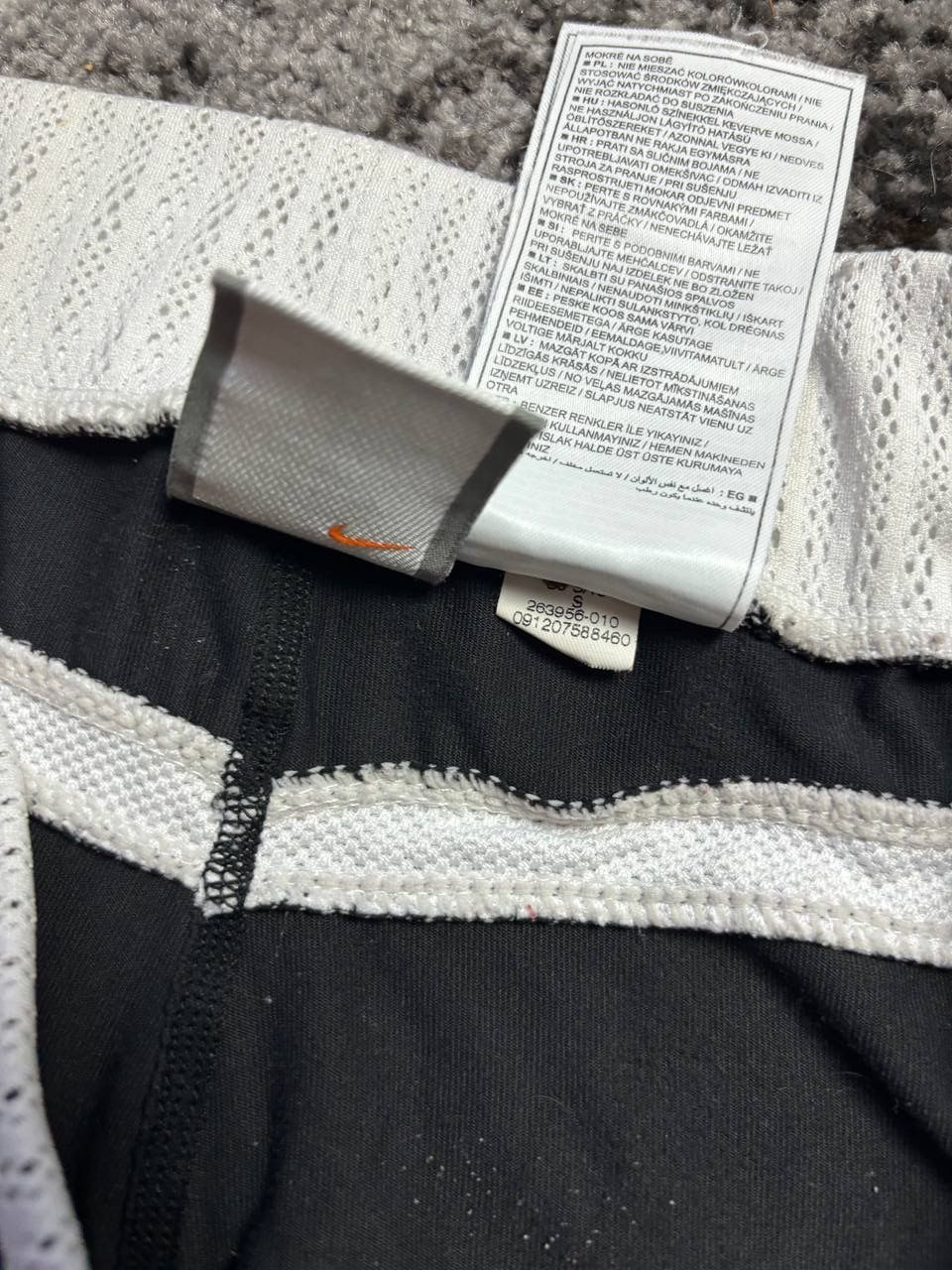 Nike × Vintage Vintage Y2K Nike Baggy Stripe Swoosh Logo Drill Pants Size US 32 / EU 48 - 7 Thumbnail
