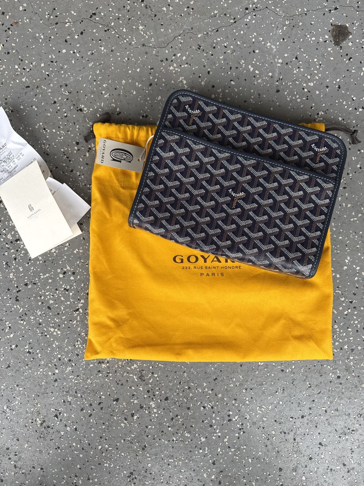 Navy blue Goyard Jouvance Toiletry