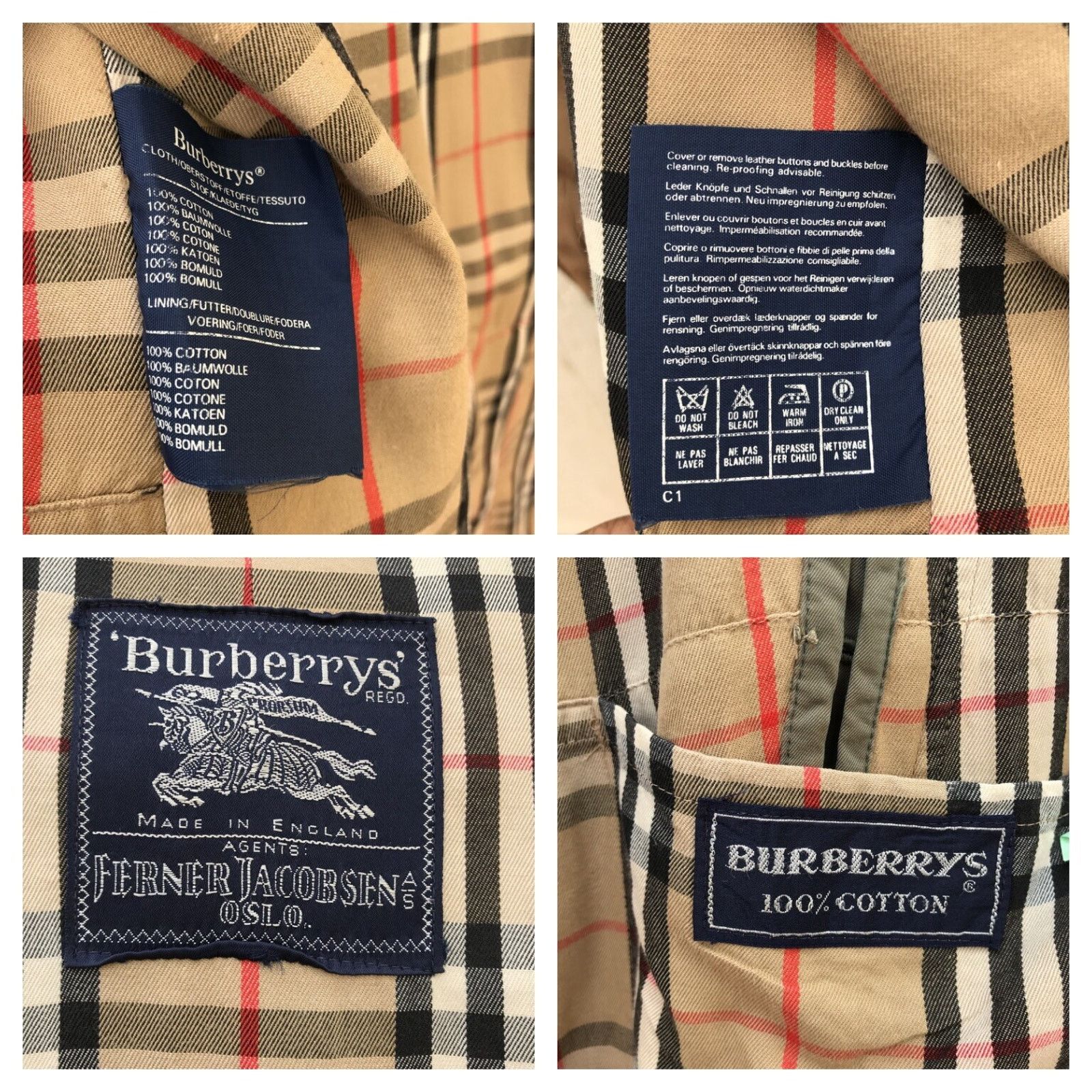 Burberry vintage Burberry Trench Coat Nova Check made in england Size US XL / EU 56 / 4 - 12 Thumbnail