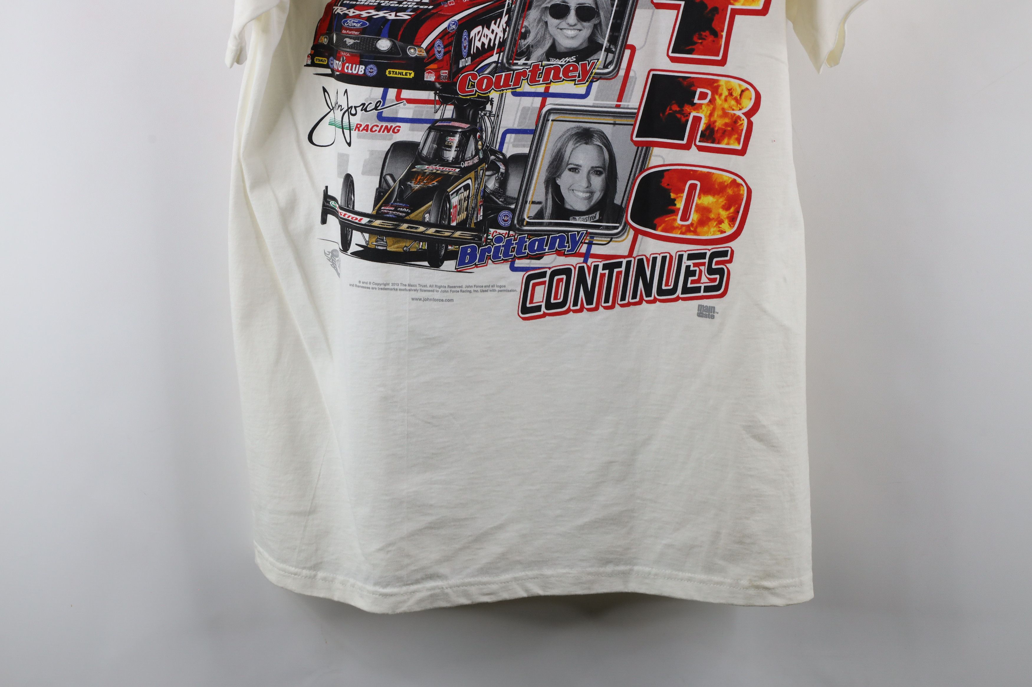 Vintage Vintage Y2K 2013 Force Racing Legacy Nitro Car T-Shirt White Size US L / EU 52-54 / 3 - 15 Thumbnail