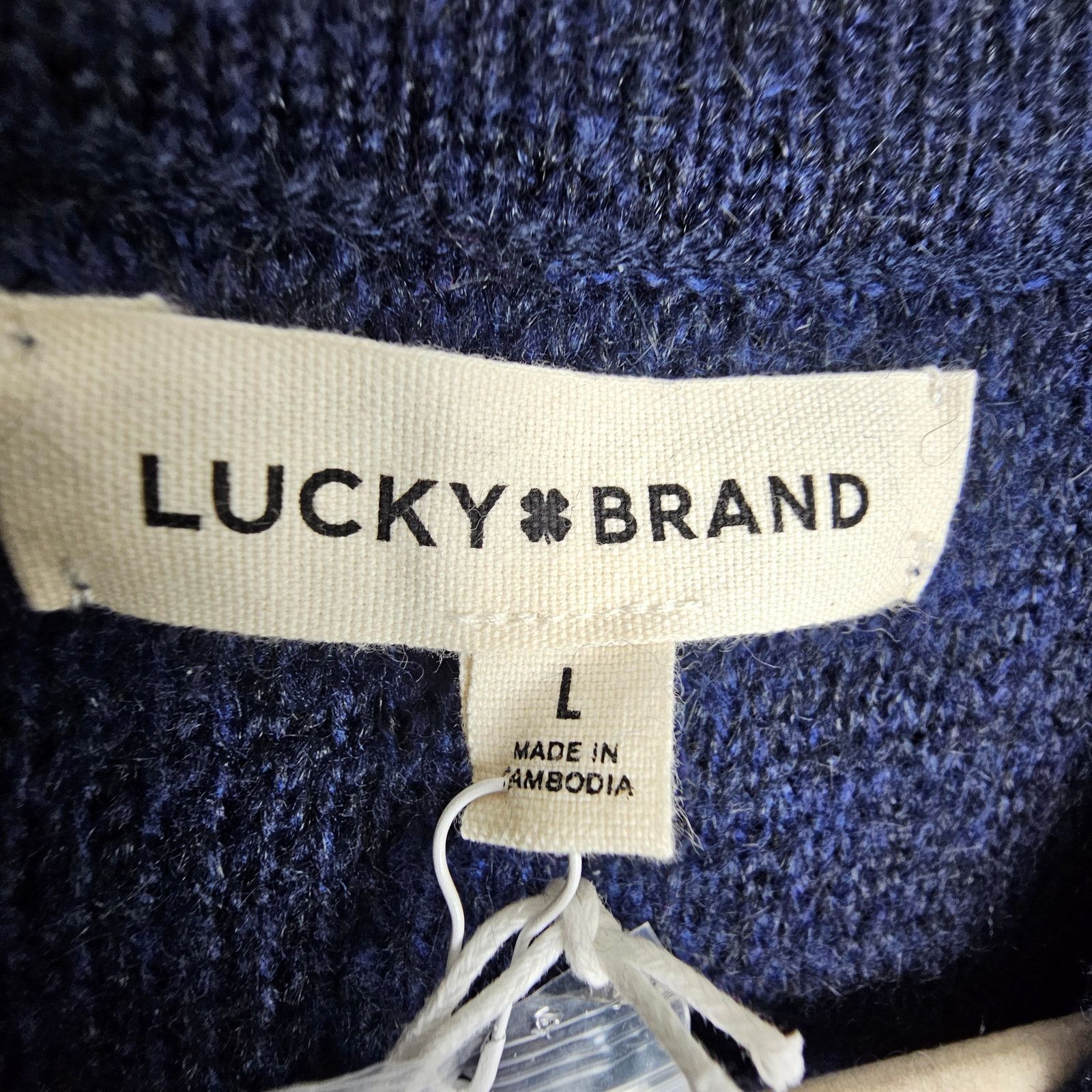 Lucky Brand Lucky Brand Womens Raglan Sleeve Bouclé Cardigan Sz L Cozy Size L / US 10 / IT 46 - 7 Thumbnail
