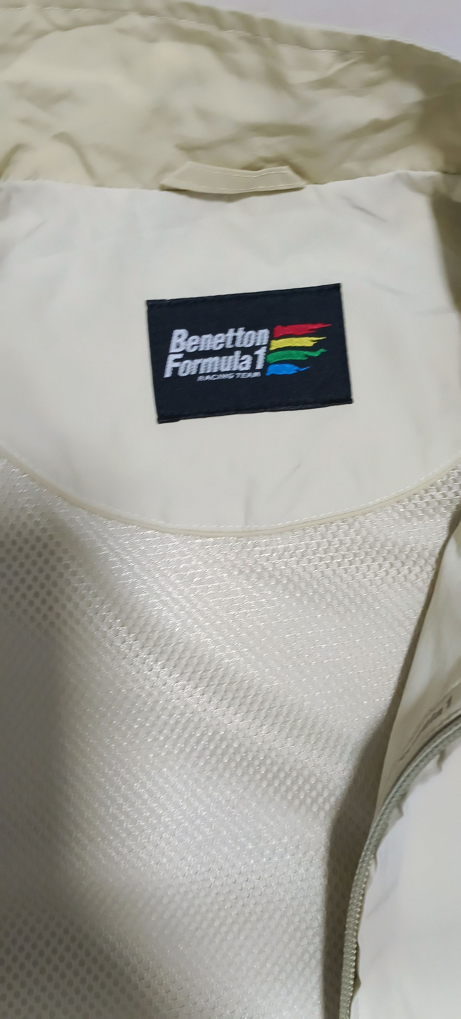 Benetton Vintage Benetton Formula 1 Jacket - Cream Size US M / EU 48-50 / 2 - 3 Thumbnail