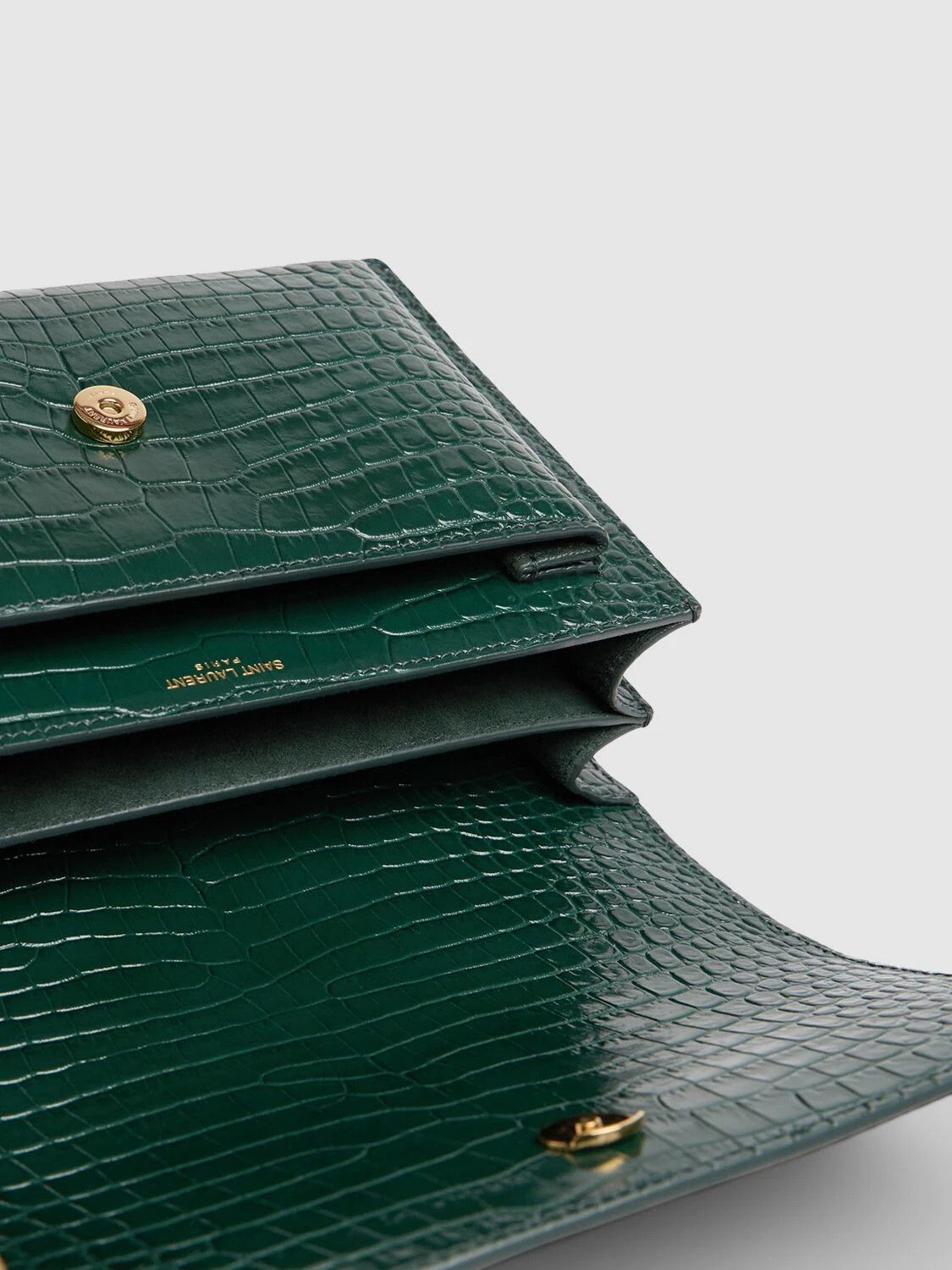 Saint Laurent Paris o1b1hav110724 Size: OS / Sunset Medium Leather Bag in Green Size ONE SIZE - 6 Thumbnail