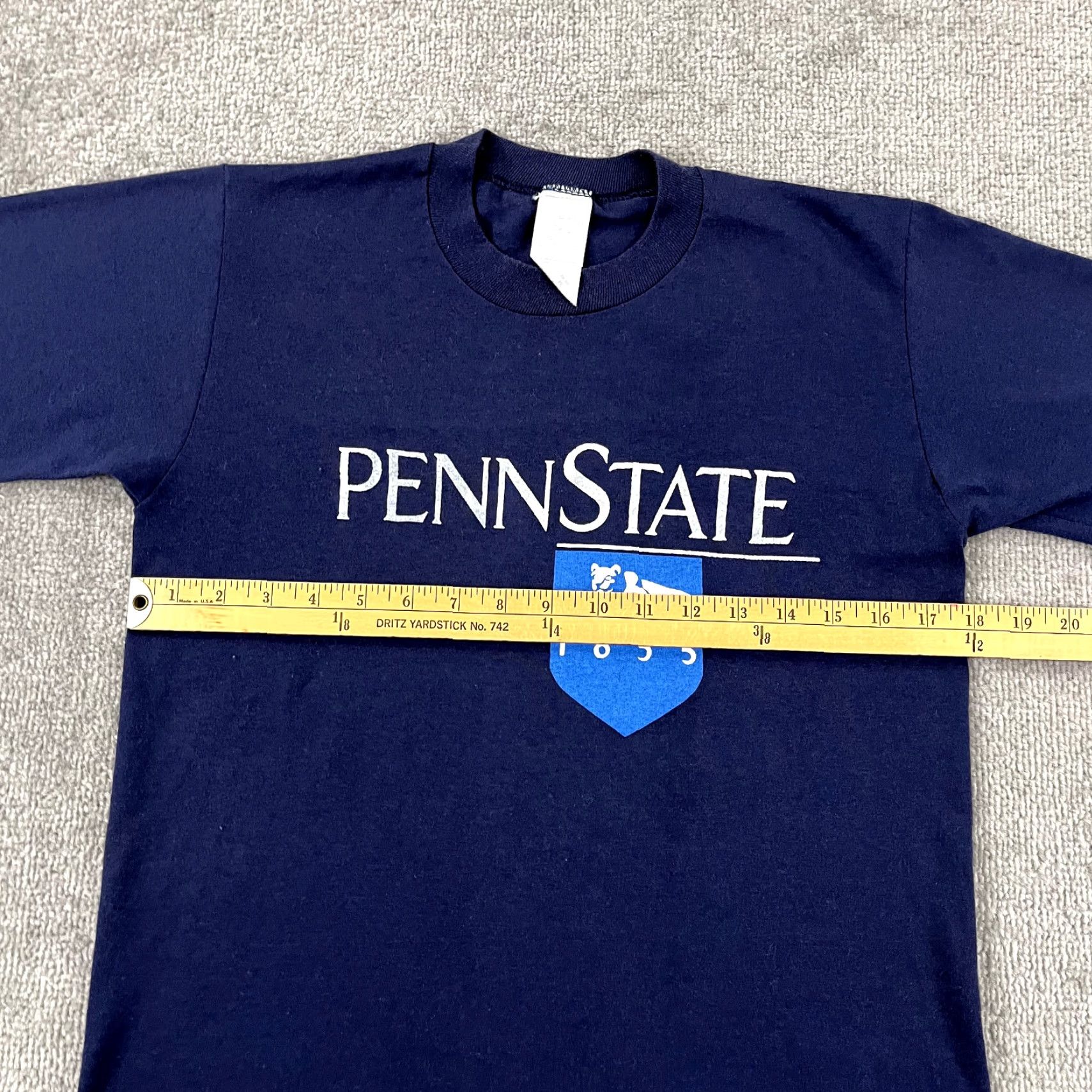Jerzees VINTAGE Penn State Shirt Mens M 18 x 26 Blue Natty Lions Graphic 90s Jerzees Cotton Blend University College Sports Mens Size US M / EU 48-50 / 2 - 5 Thumbnail