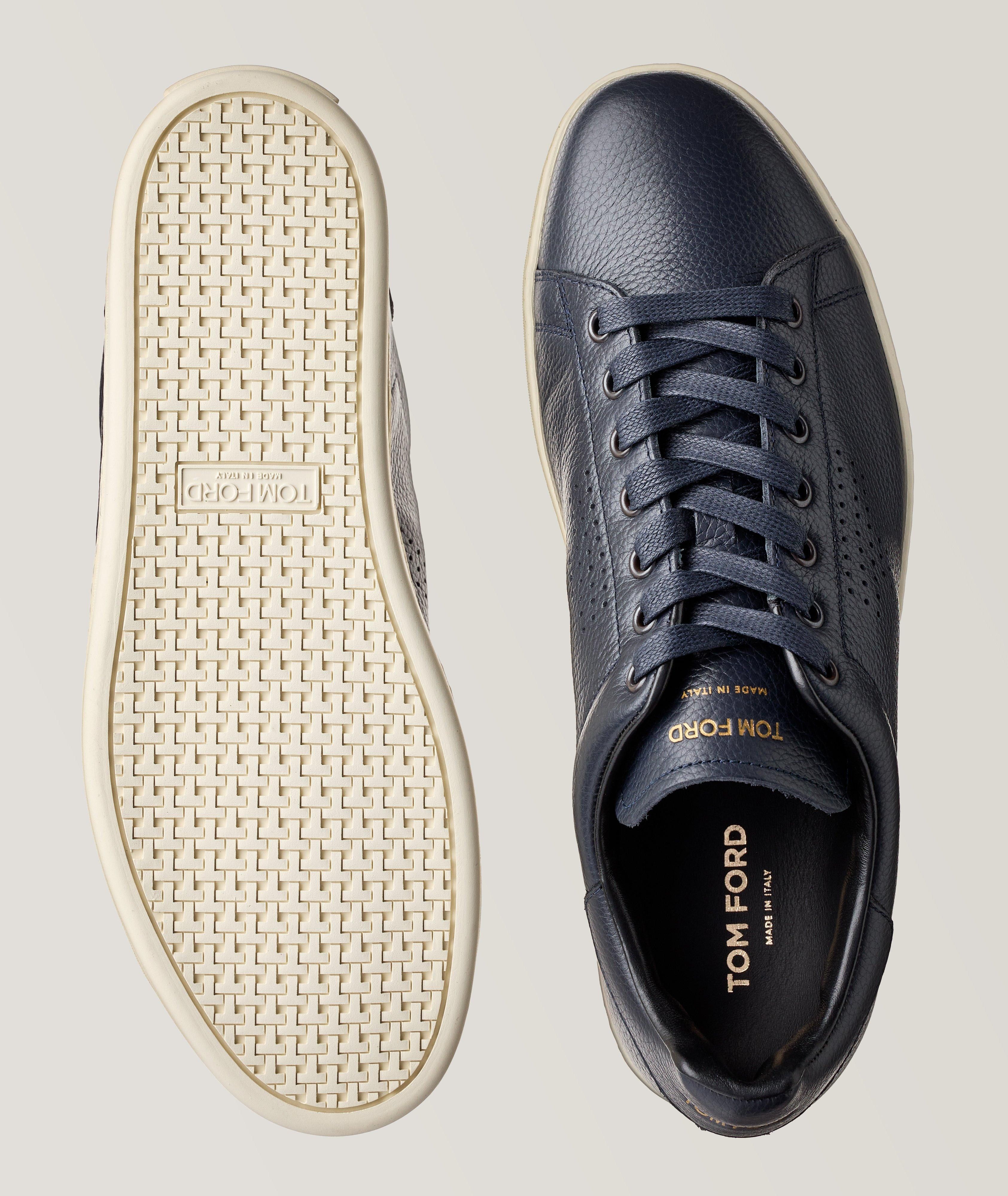 Tom Ford o1w1db10724 Warwick Leather Sneakers in Navy Blue Size US 10 / EU 43 - 2 Thumbnail