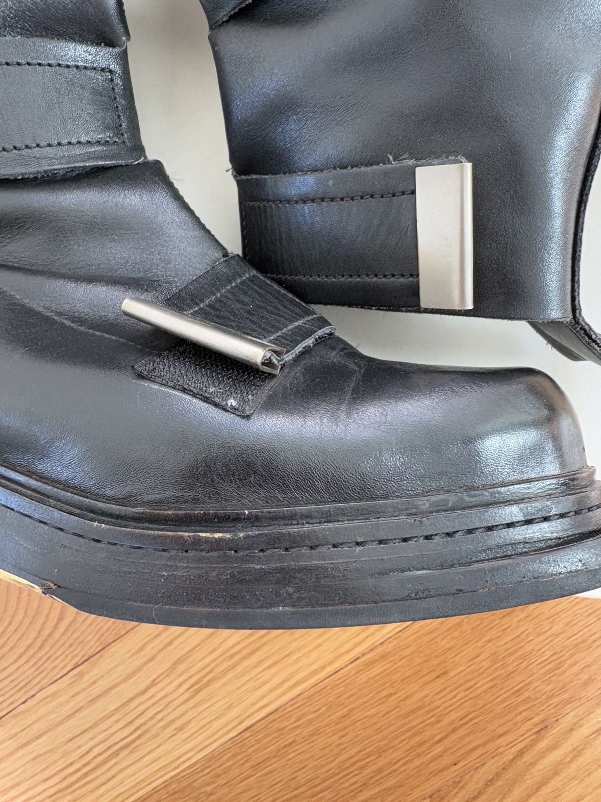 Dirk Bikkembergs Dirk Bikkembergs FW95 Vintage 90s Leather Bondage Boots US 8 Size US 8 / EU 41 - 5 Thumbnail