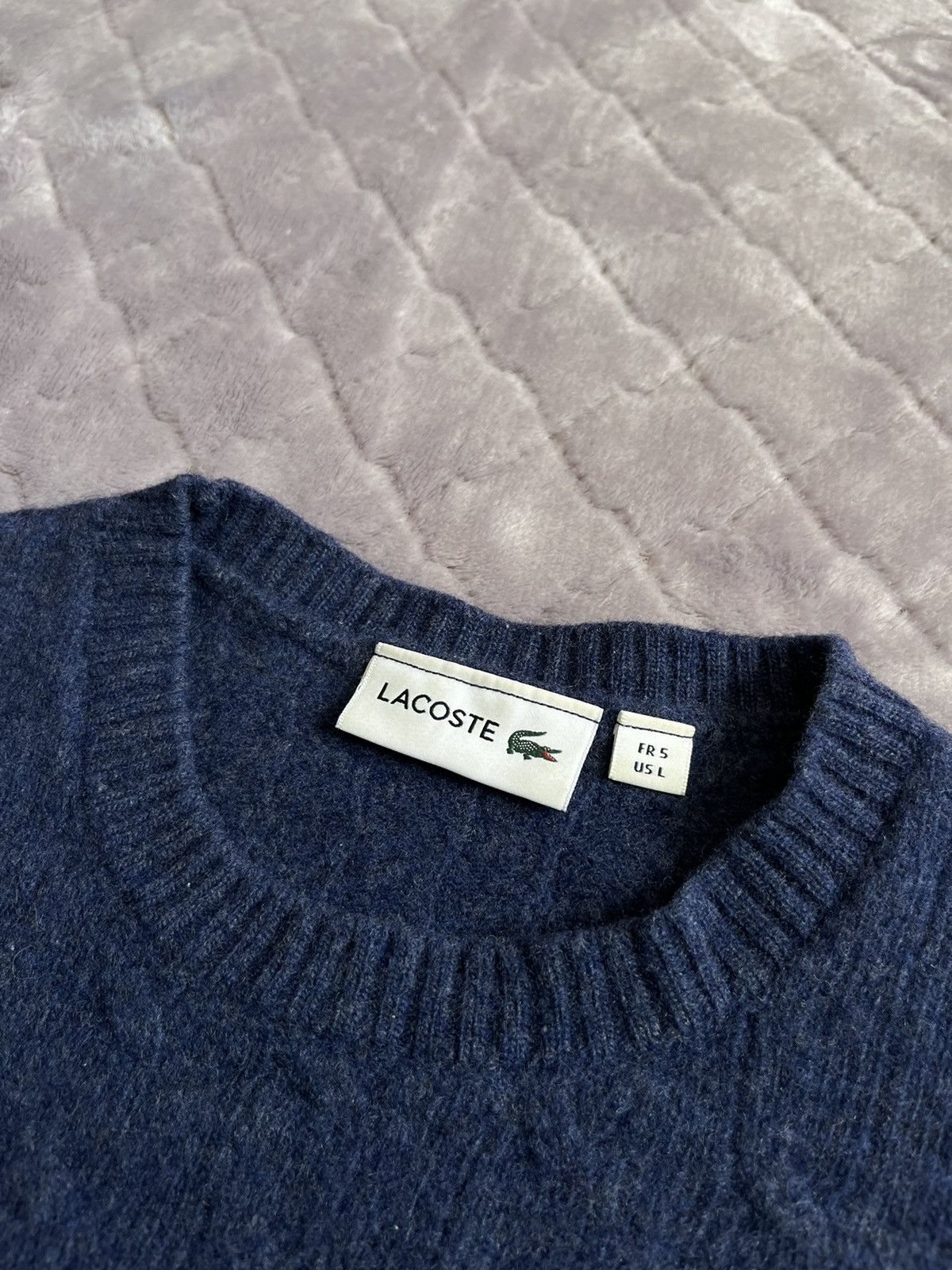 Lacoste × Vintage VINTAGE LACOSTE WOOL SWEATER Size US L / EU 52-54 / 3 - 2 Thumbnail